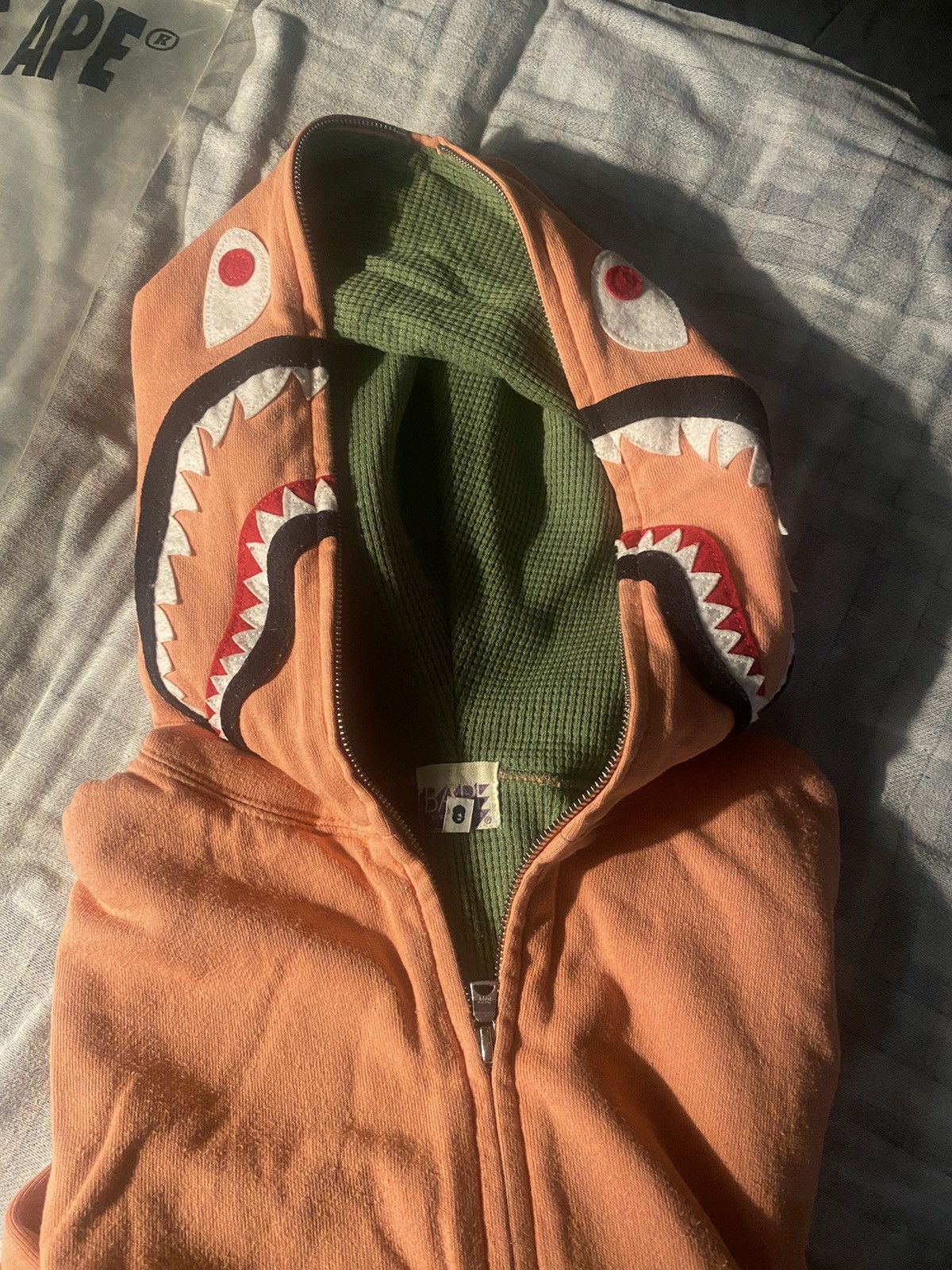Bape Salmon shark hoodie (aka sec gen) Size US M / EU 48-50 / 2 - 5 Thumbnail