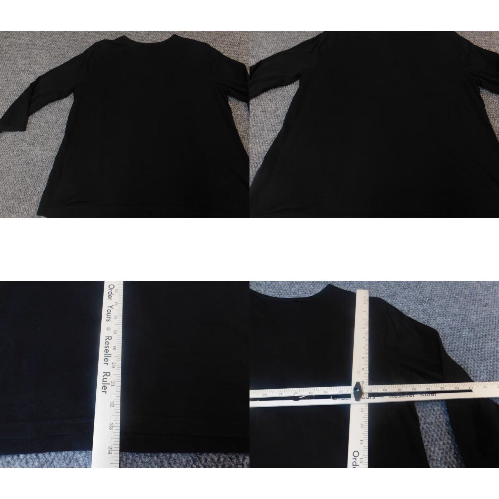 Croft & Barrow Croft & Barrow Blouse Womens XL Black Crew Neck Pullover Stretch Casual Shirt Regular Size XL / US 12-14 / IT 48-50 - 8 Thumbnail