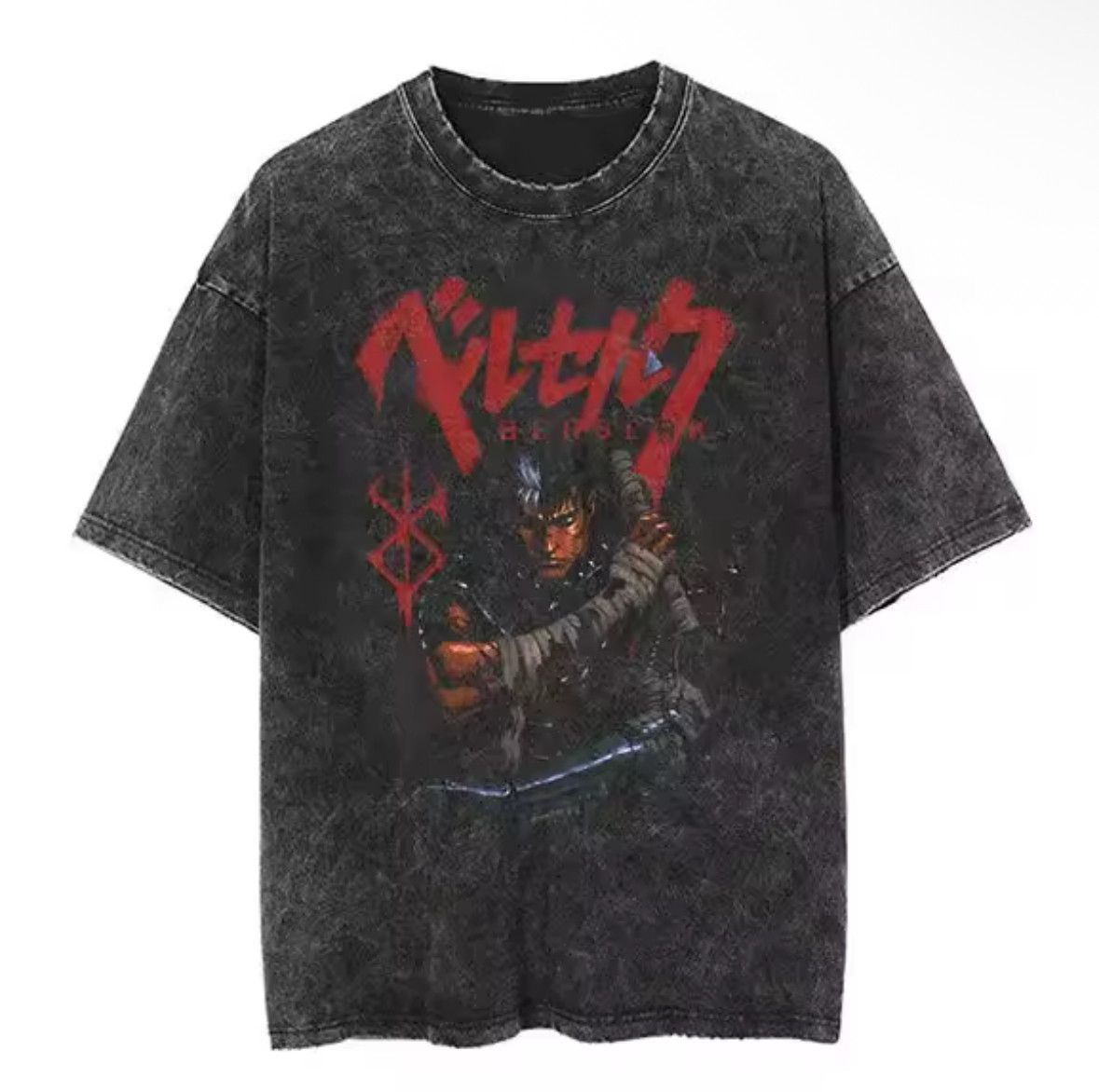 Japanese Brand Y2K Vintage Red Berserk Hero Washed Short Sleeve T-Shirt Size US M / EU 48-50 / 2 - 1 Thumbnail