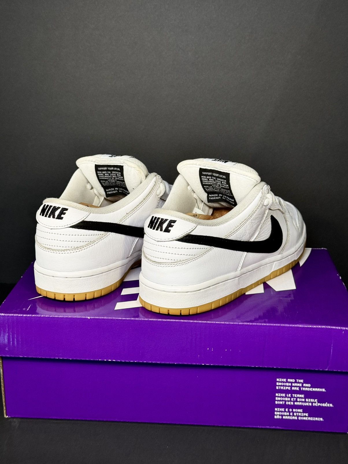 Nike Nike SB Dunk Low PRO “White Gum” Size US 8 / EU 41 - 4 Thumbnail