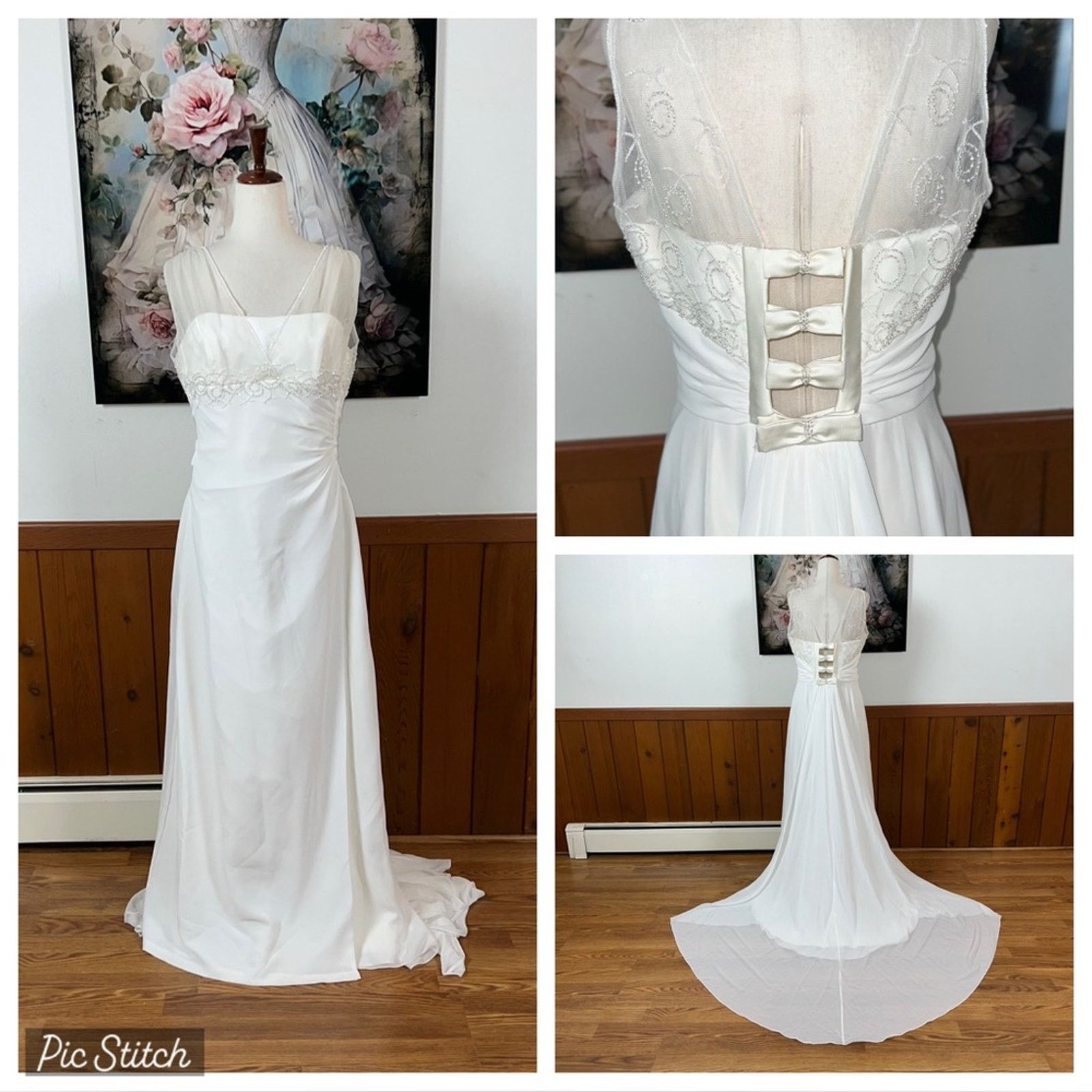 Other Beautiful Vintage Y2K Maggie Sottero Chiffon Wedding Gown! Size XL / US 12-14 / IT 48-50 - 1 Thumbnail
