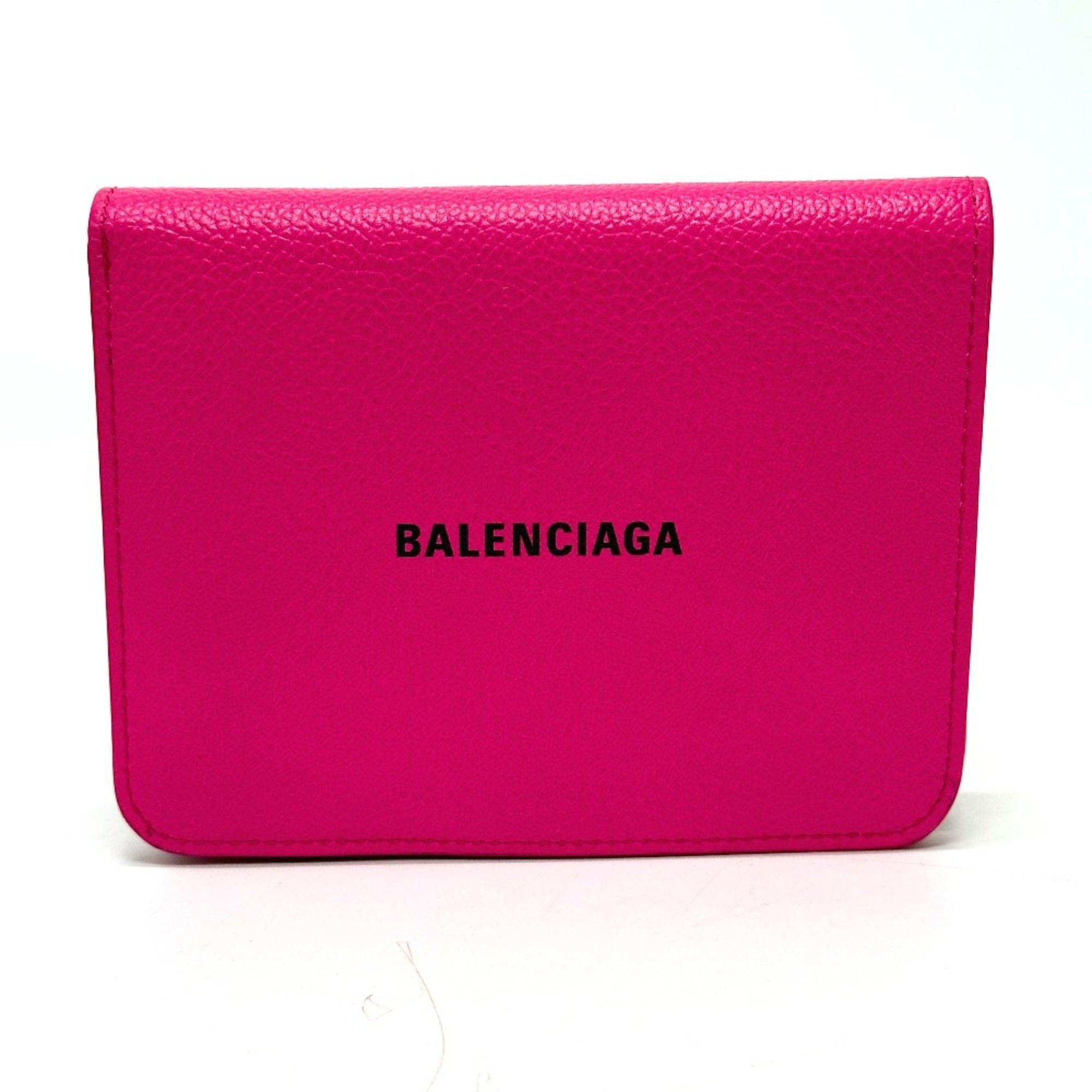 Balenciaga Balenciaga logo Medium wallet Folded wallet pink Black Size ONE SIZE - 1 Thumbnail
