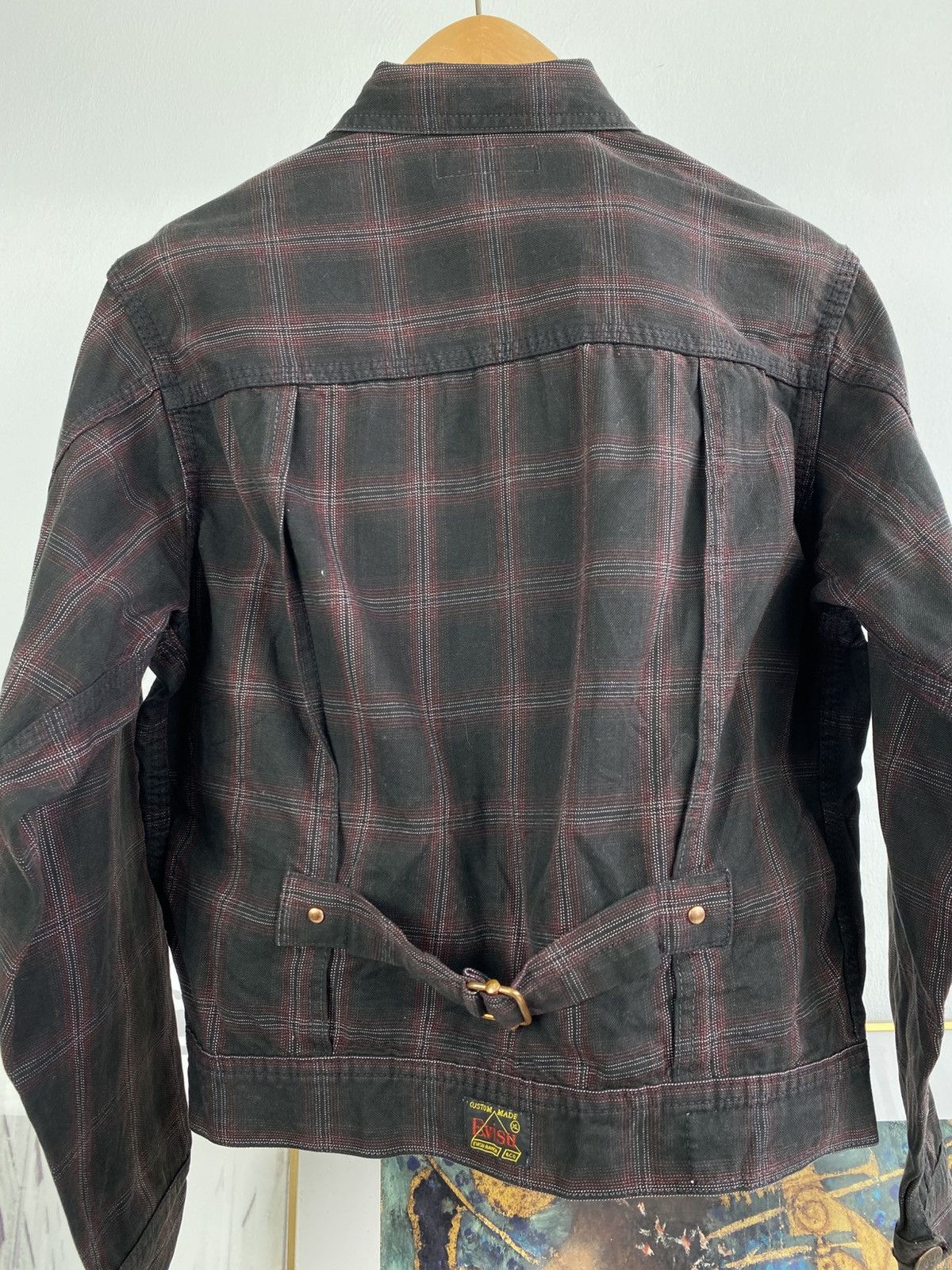 Evisu Yamane by Evisu Exclusive Type 1 Tartan Pattern Denim Jacket Size US XXS / EU 40 - 6 Thumbnail