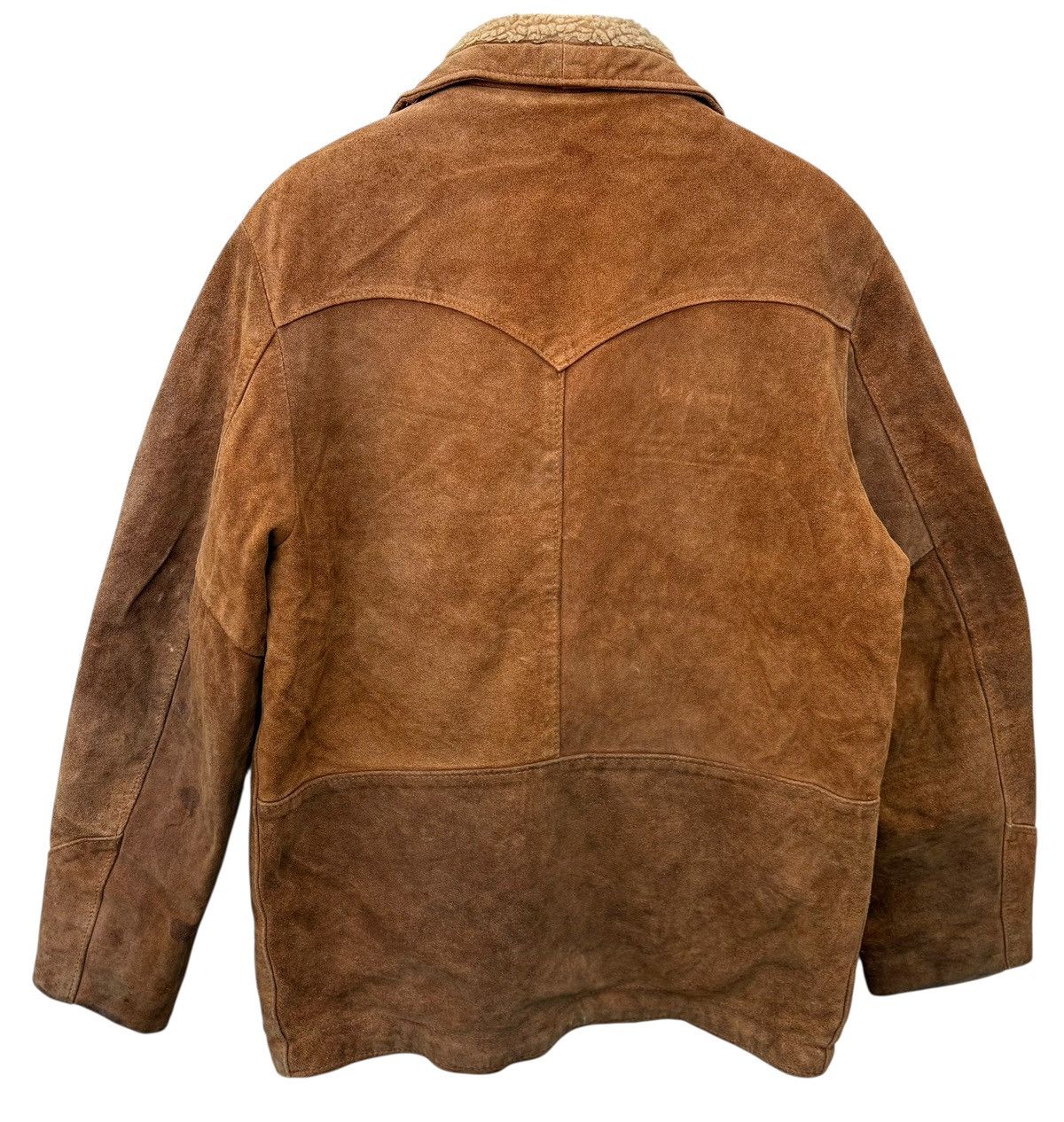 Schott Vintage Schott Western Suede Shearling Sherpa Lining Coat 38 Size US M / EU 48-50 / 2 - 12 Thumbnail