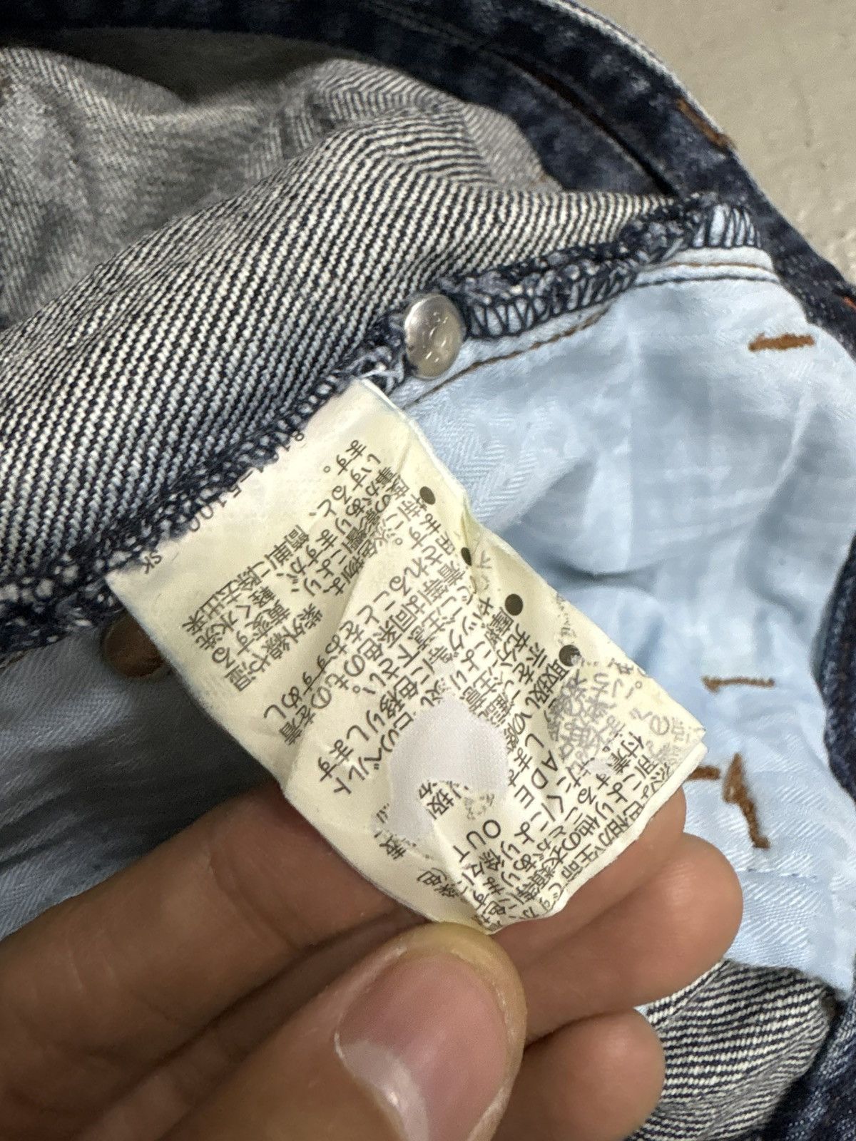 Tornado Mart 🥵Nicole club for men // Distressed Indigo Flared Denim Size US 31 - 23 Thumbnail