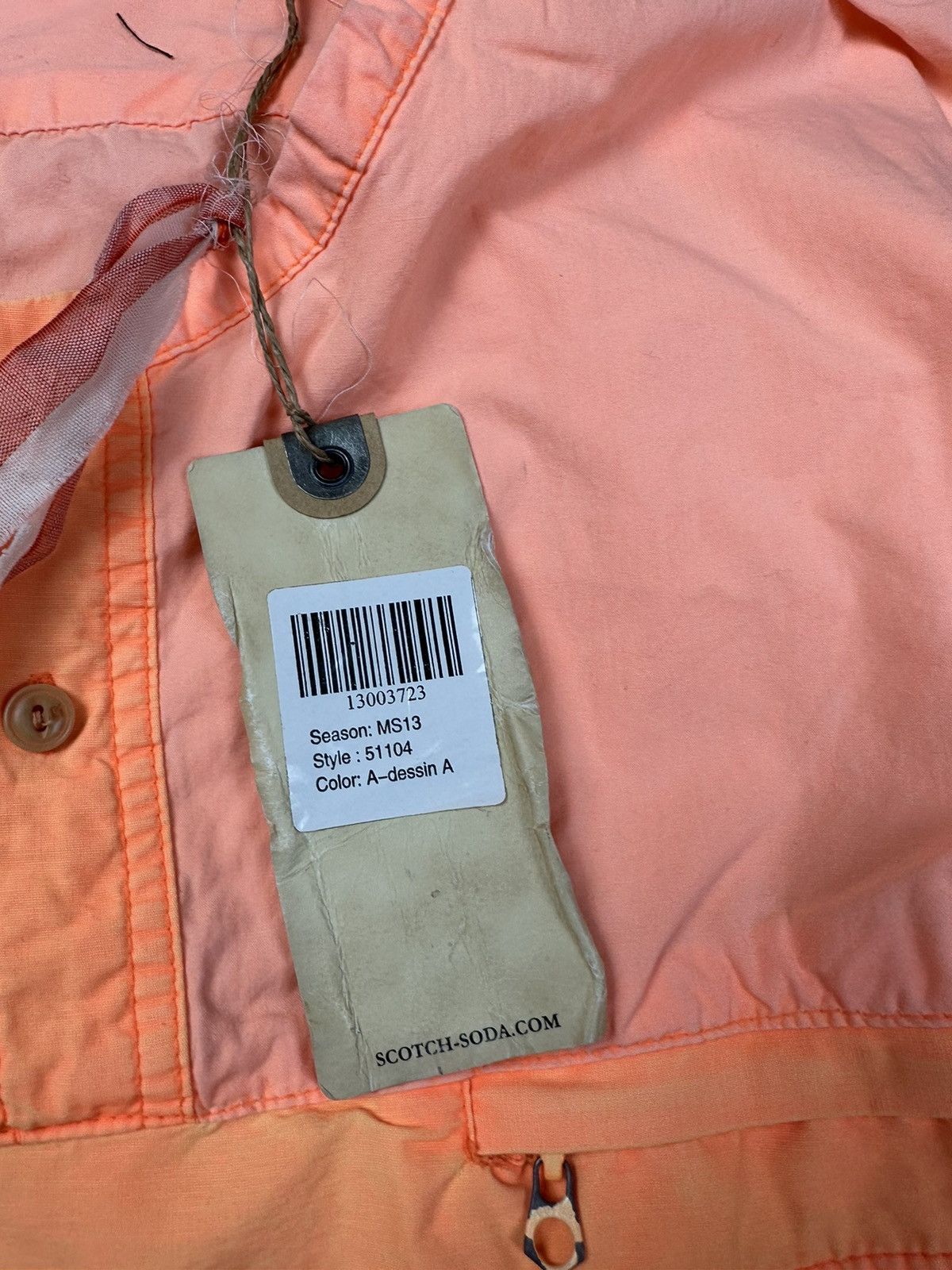 Scotch & Soda Scotch&Soda Hawaii Orange Button Shirt Size US M / EU 48-50 / 2 - 4 Thumbnail