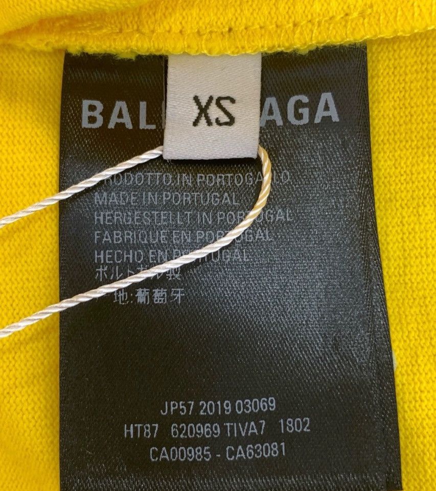 Balenciaga Balenciaga logo letter printed round neck yellow short sle Size US XS / EU 42 / 0 - 7 Thumbnail