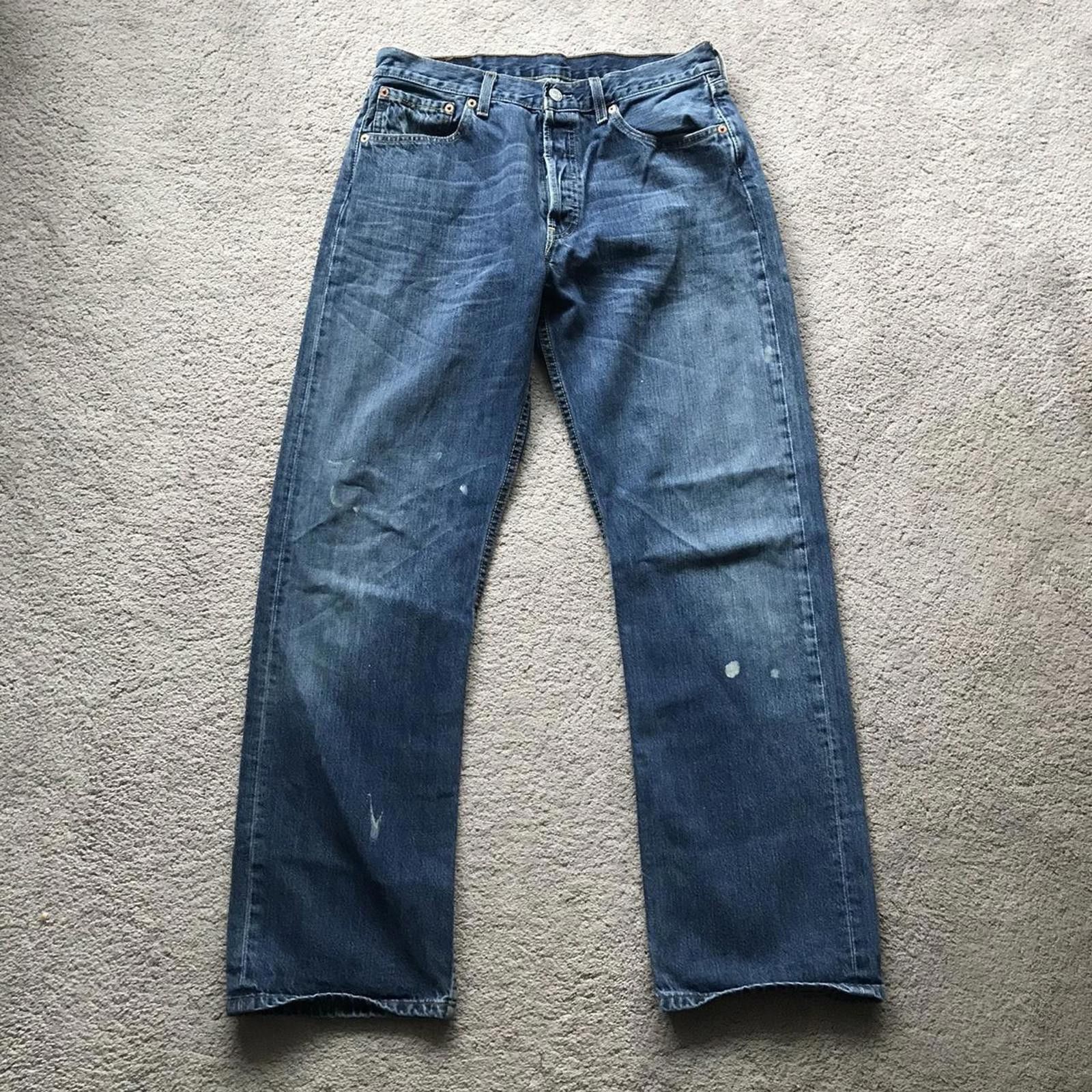 Levi's Vintage Levi’s 501 Painted Jeans Size US 31 - 1 Thumbnail