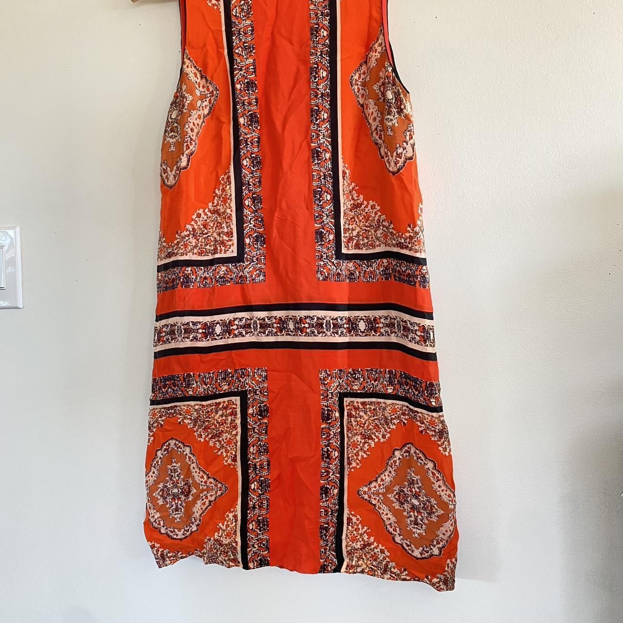 Vintage MAEVE ORANGE MINI DRESS BOHO SIZE 0 Size XS / US 0-2 / IT 36-38 - 4 Thumbnail