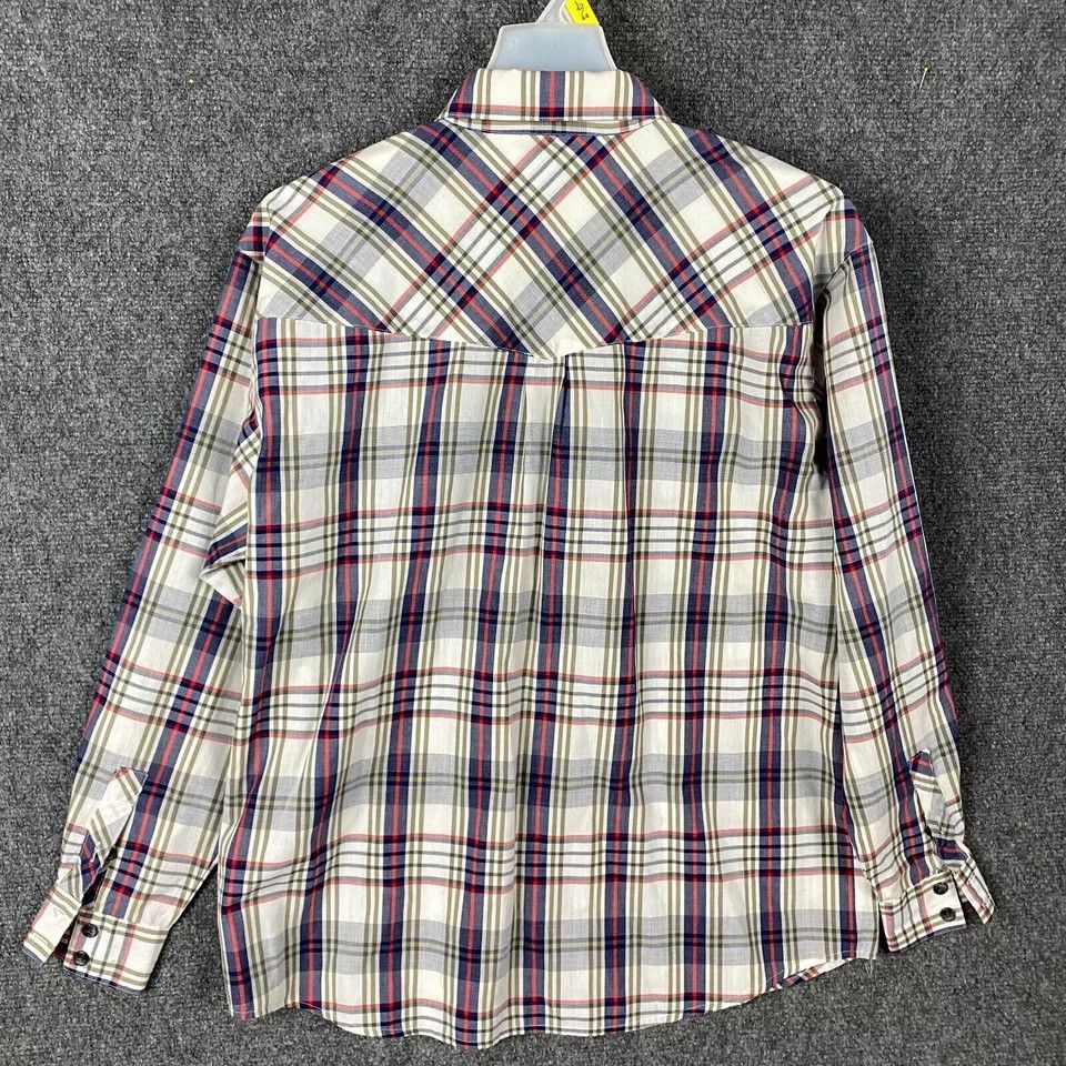 Other TJW By Mervyn's Button Up Shirt Women's Size 10 Cotton Plaid Size L / US 10 / IT 46 - 8 Thumbnail