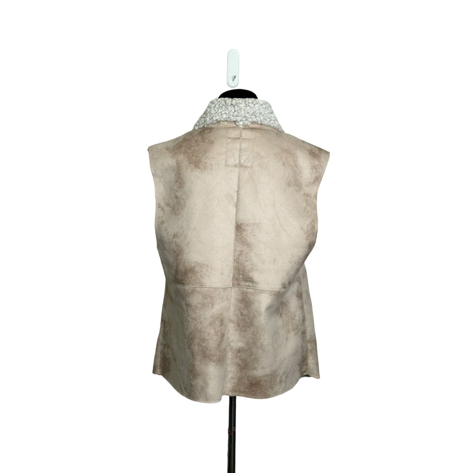 dylan Dylan beige faux leather Sherpa lined vest size Large Size L / US 10 / IT 46 - 10 Thumbnail