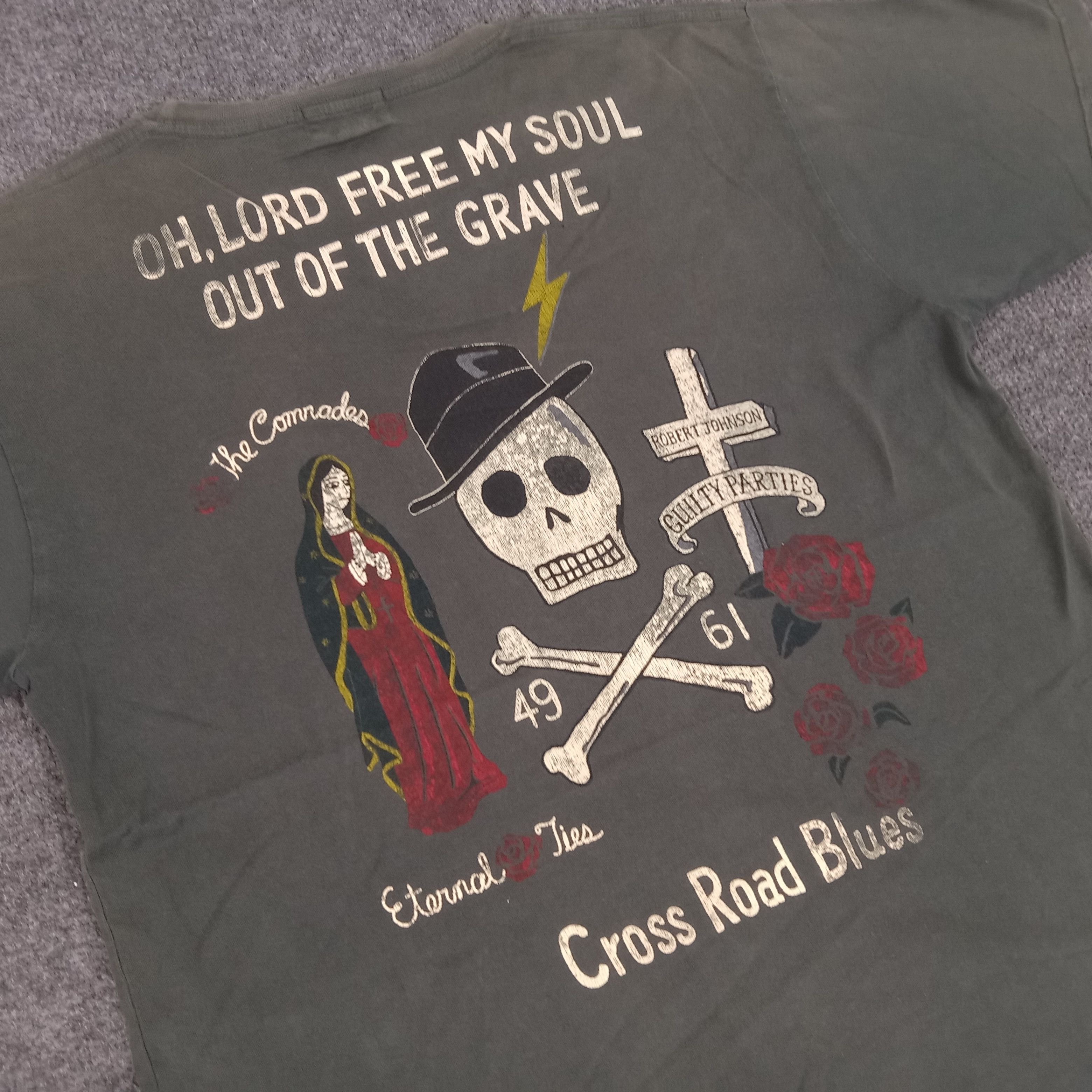 Japanese Brand × Vintage × Wacko Maria Cross Road Blues Guilty Party Horror Design Tshirt Size US S / EU 44-46 / 1 - 2 Thumbnail