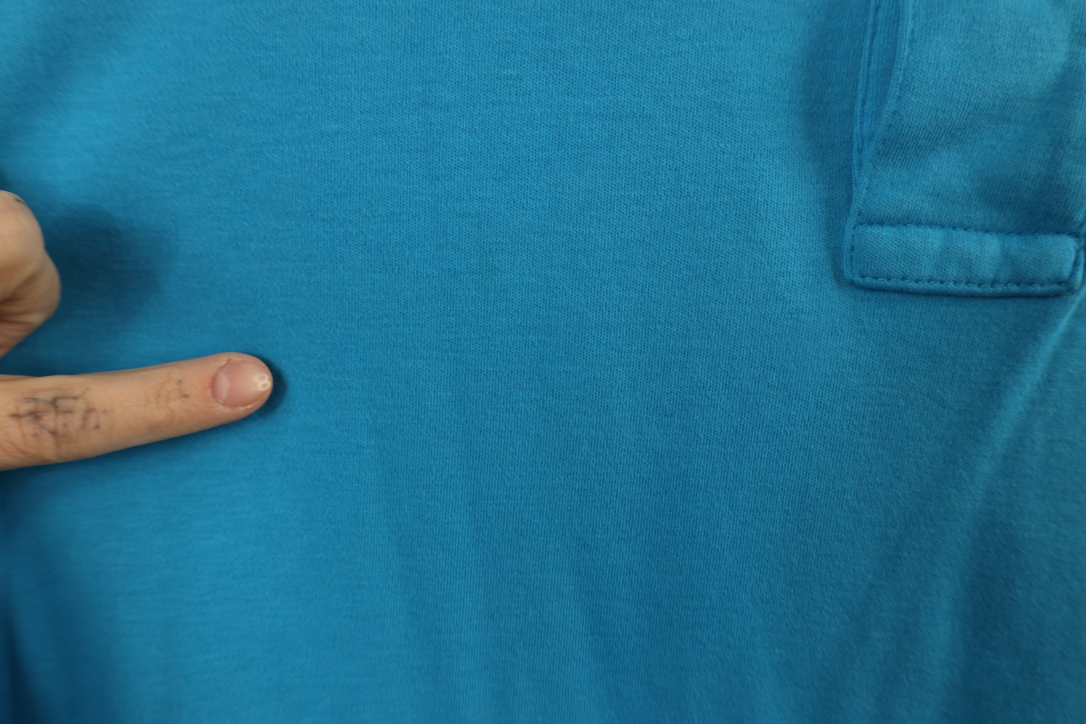 Ralph Lauren × Vintage Vintage 90s Ralph Lauren Cotton Knit Golf Polo Shirt Blue Size US L / EU 52-54 / 3 - 8 Thumbnail
