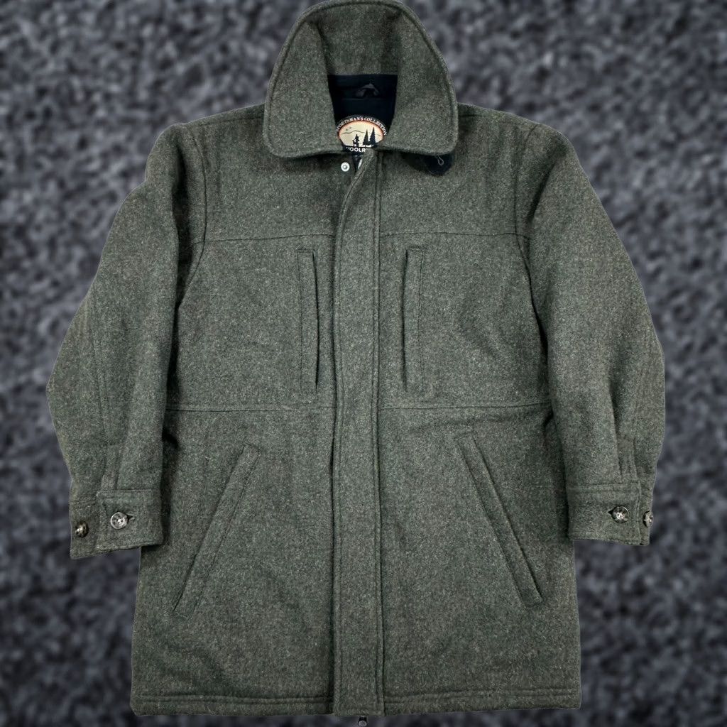 Vintage Woolrich Jacket Green Mens S Sportsman Collection Wool Hunting Field Coat Size US S / EU 44-46 / 1 - 1 Thumbnail