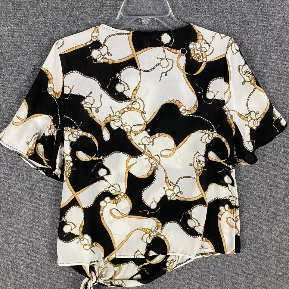 Other Como Blu Blouse Women's Small Short Sleeve 100% Polyester S Size S / US 4 / IT 40 - 7 Thumbnail