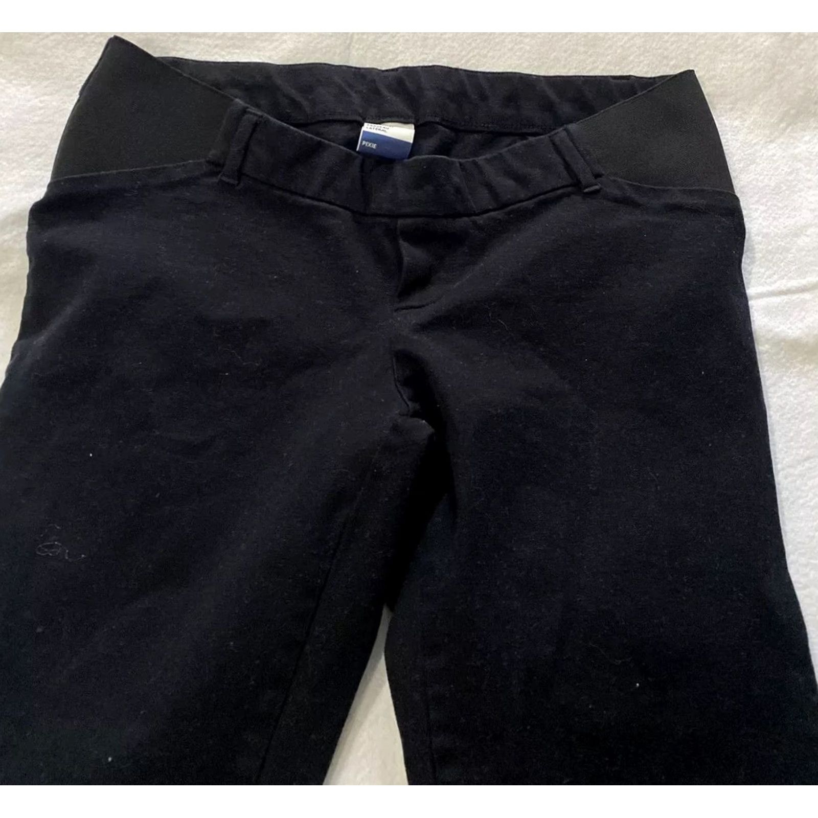 Old Navy Old Navy Chino Maternity Pants Women's Size 6 Black 23in Inseam 31in Waist Womens Size 28" / US 6 / IT 42 - 2 Thumbnail