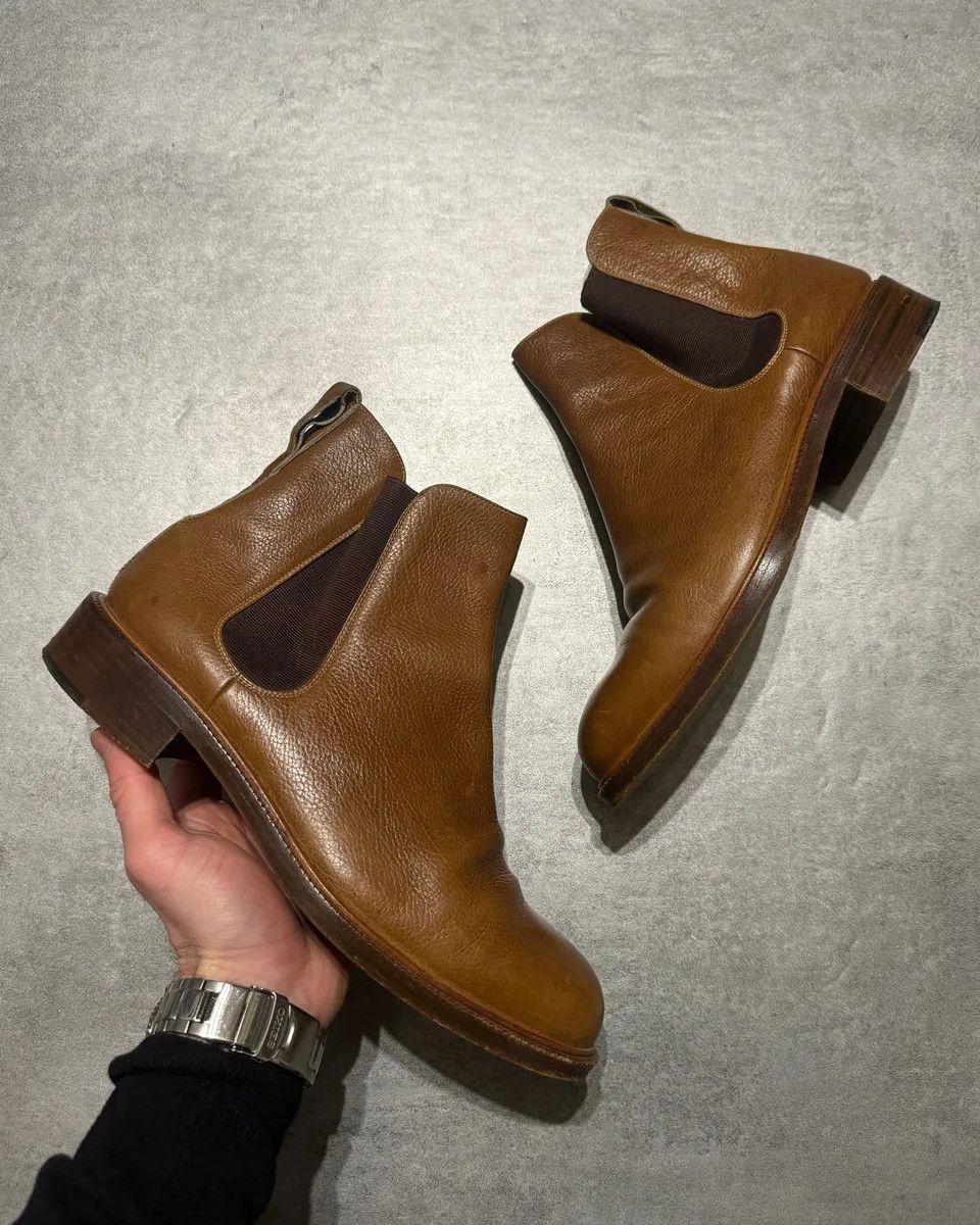 2000s Giorgio Armani Brown Italian Leather Boots