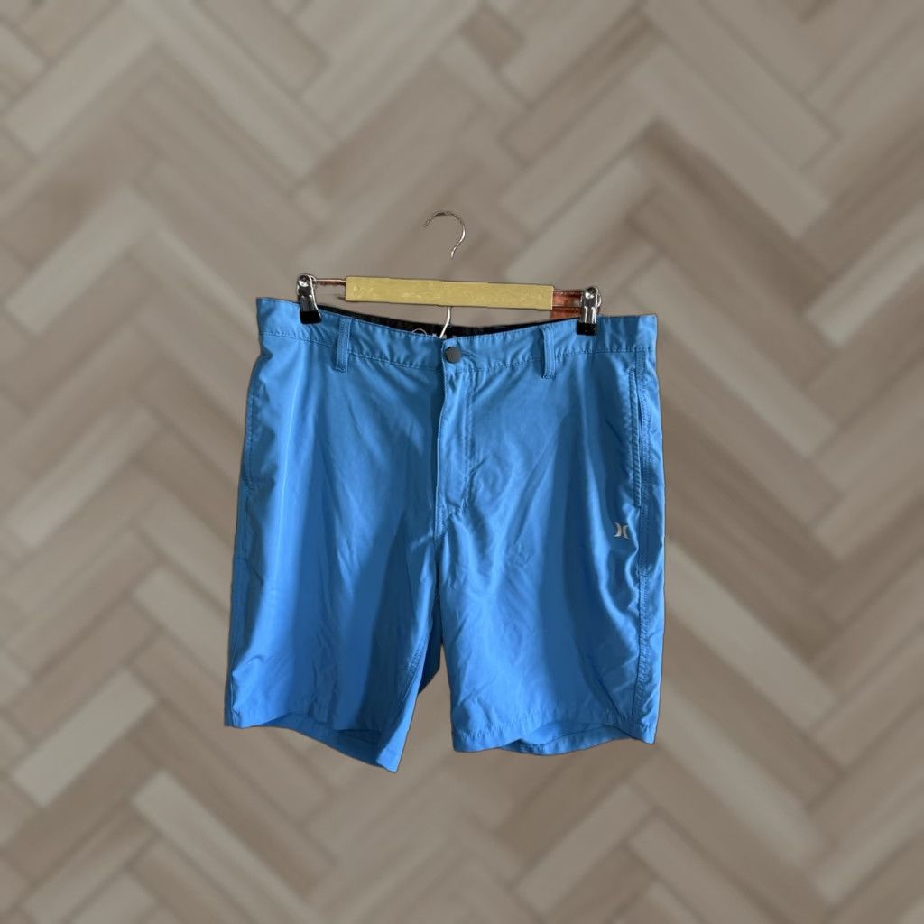 Hurley Hurley Mens Blue Hybrid Chino Shorts 36 Size Regular Men Color Blue Chino 36 Mens Size US 36 / EU 52 - 1 Thumbnail