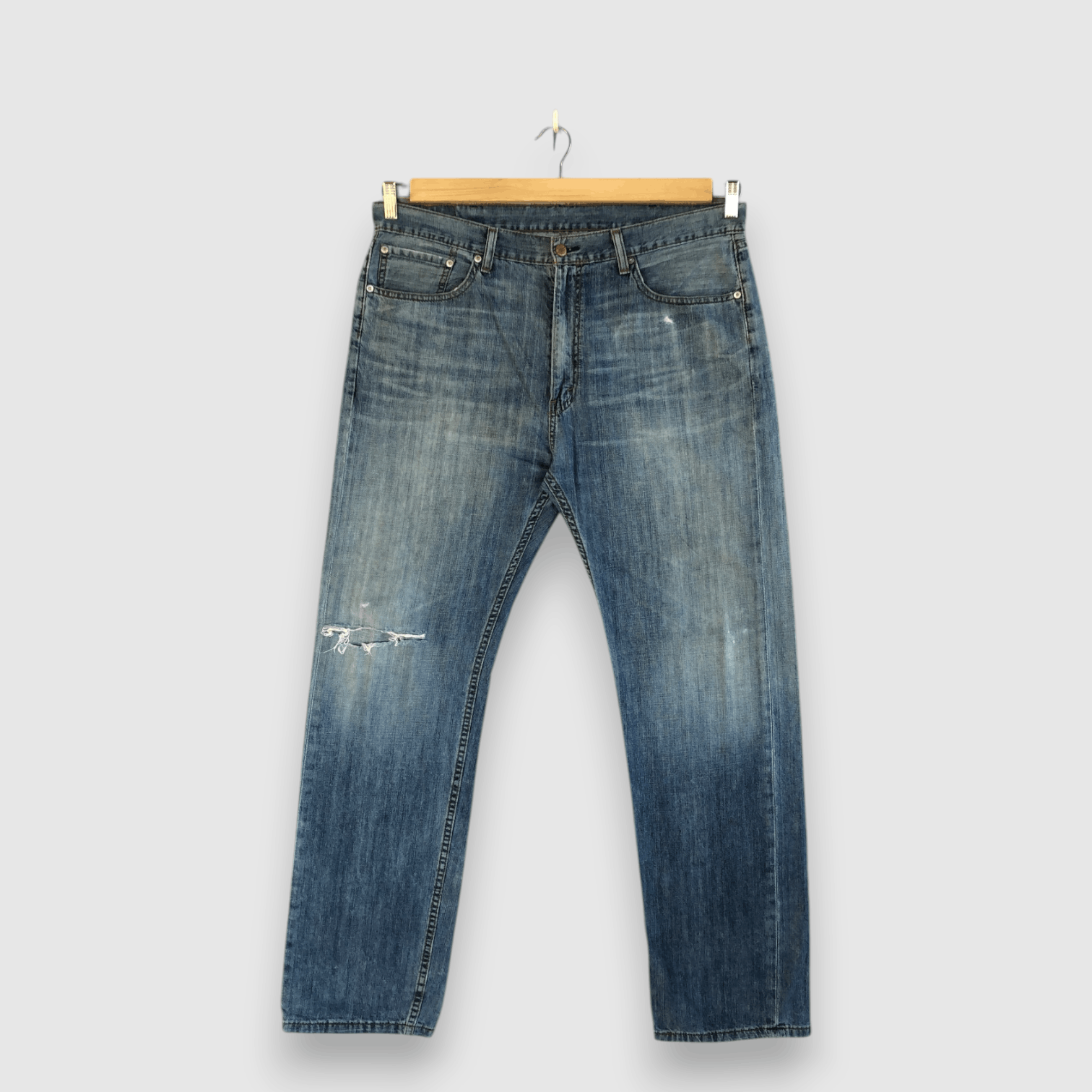 Levi's Vintage Distressed Levis 505 Jeans Light Wash Faded Denim Size US 38 / EU 54 - 1 Thumbnail