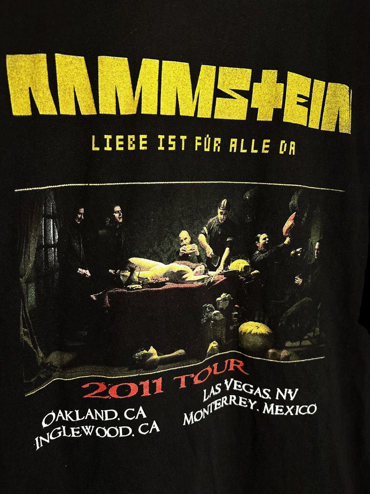 Vintage Rammstein Tour Tee Size US XL / EU 56 / 4 - 4 Thumbnail