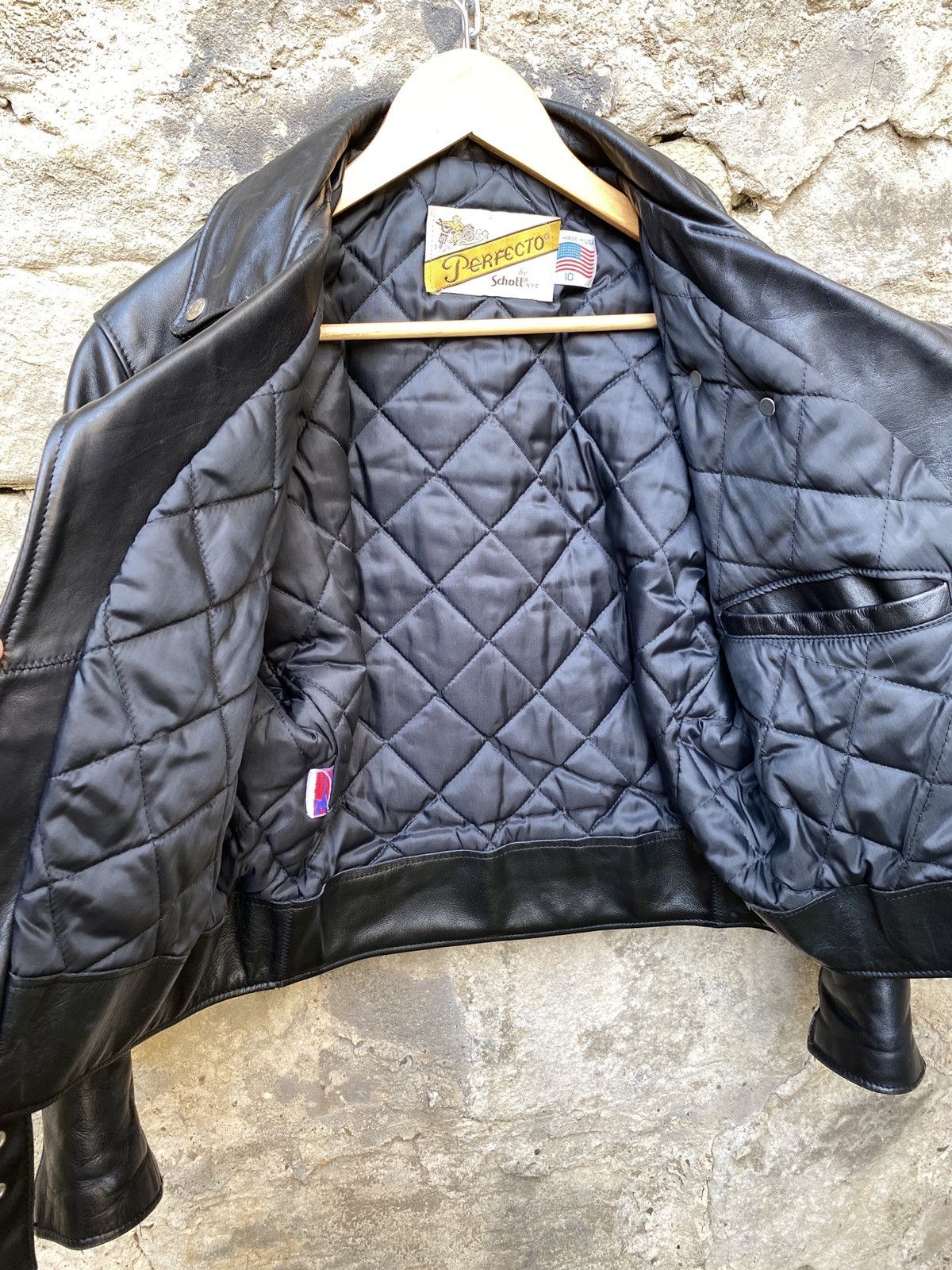 Schott × Vintage Schott Perfecto 608w Oversized Vintage Biker Jacket Size M / US 6-8 / IT 42-44 - 14 Thumbnail