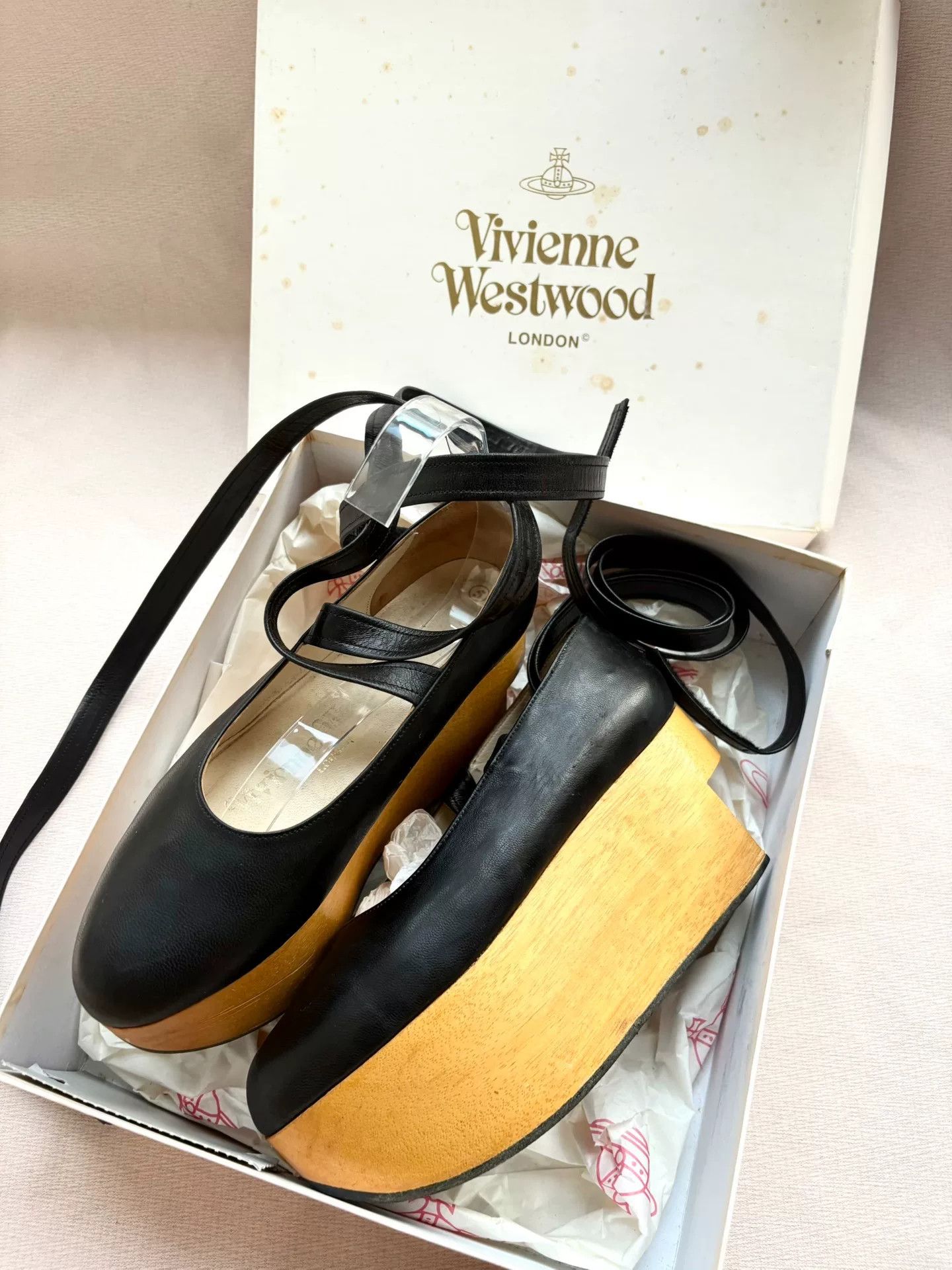 Vivienne Westwood vivienne westwood black platform shoes with straps Size US 5 / IT 35 - 1 Thumbnail
