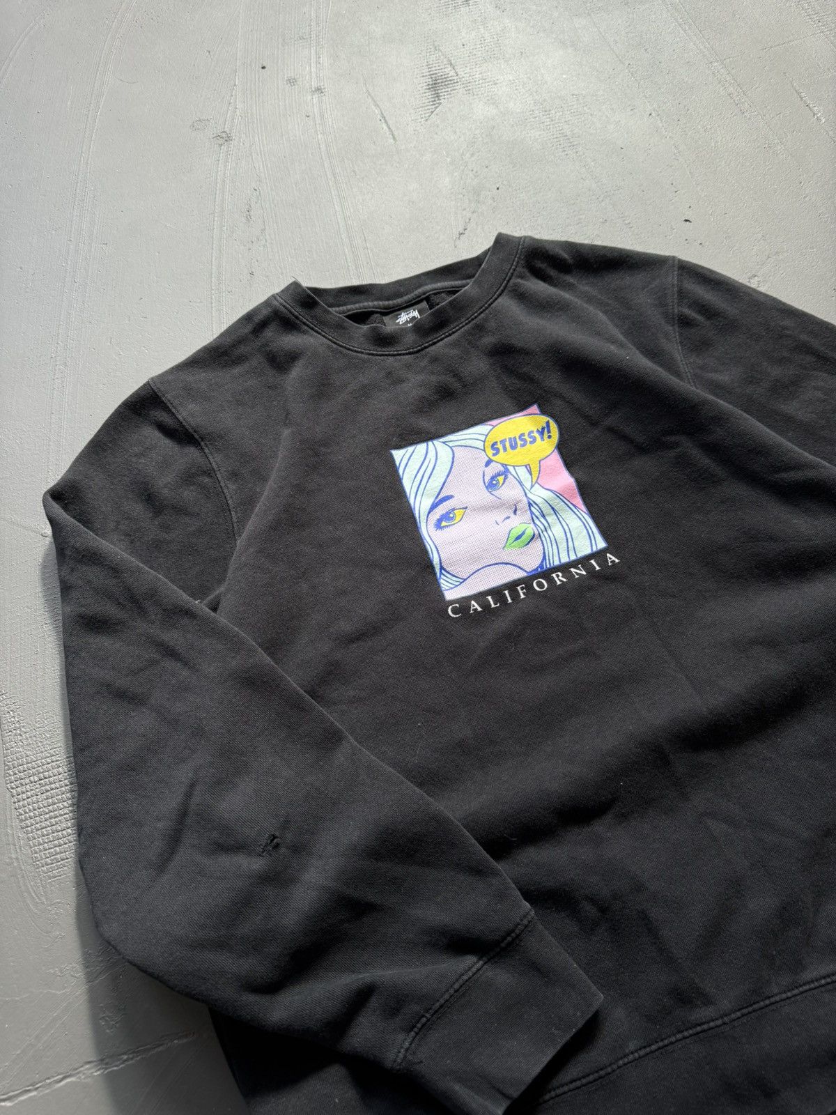 Stussy STUSSY CENTER LOGO VINTAGE OVERSIZE SWEATSHIRT Size US M / EU 48-50 / 2 - 7 Thumbnail