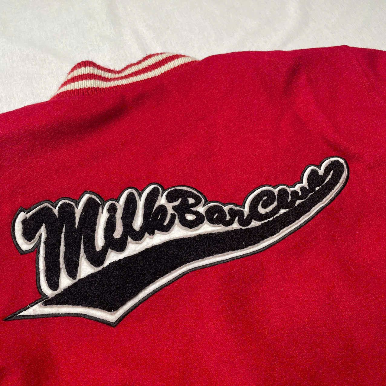 Japanese Brand Milk bar varsity jacket Size US L / EU 52-54 / 3 - 7 Thumbnail