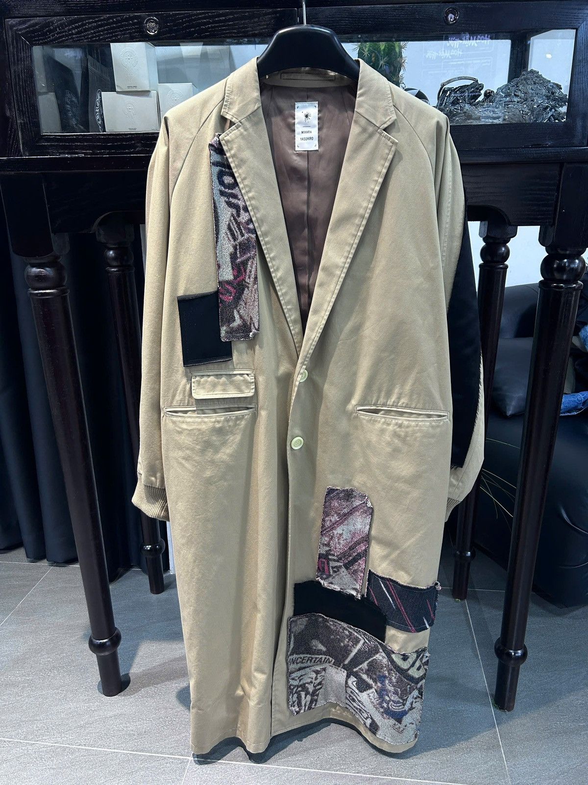Maison MIHARA YASUHIRO MIHARAYASUHIRO Jaquard ragran coat Size US S / EU 44-46 / 1 - 1 Thumbnail