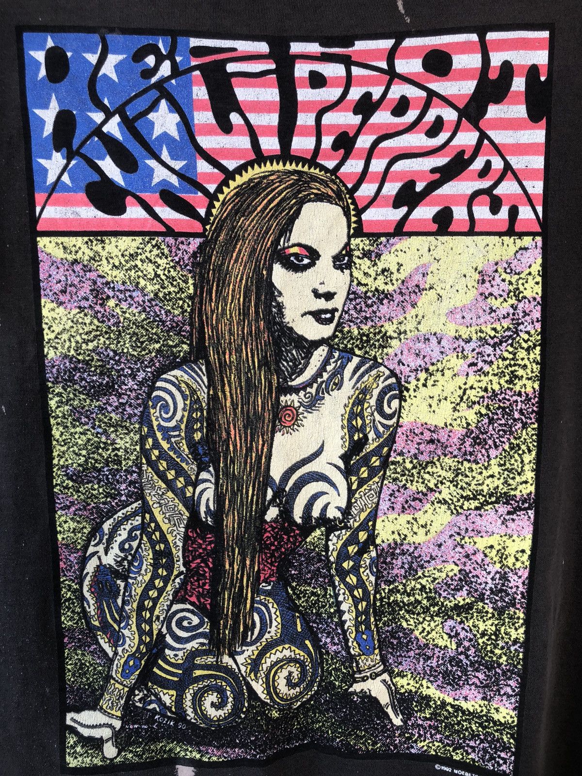 Band Tees × Vintage Vintage 90s Red Hot Chili Peppers Tatoo Women Size US M / EU 48-50 / 2 - 3 Thumbnail