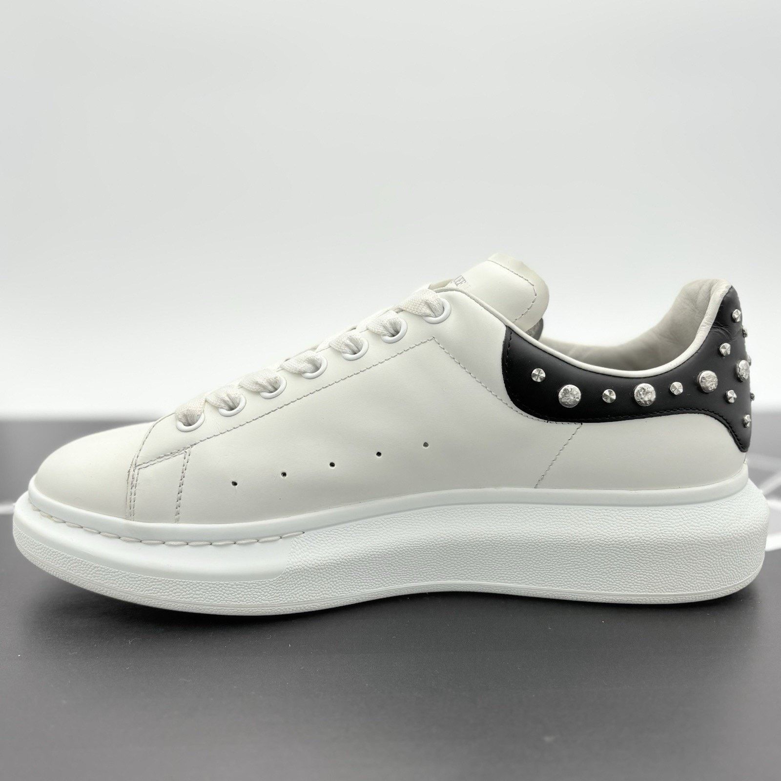 Alexander McQueen Alexander McQueen Studded Oversized ' White Black ' | GREAT! Size US 12 / EU 45 - 4 Thumbnail