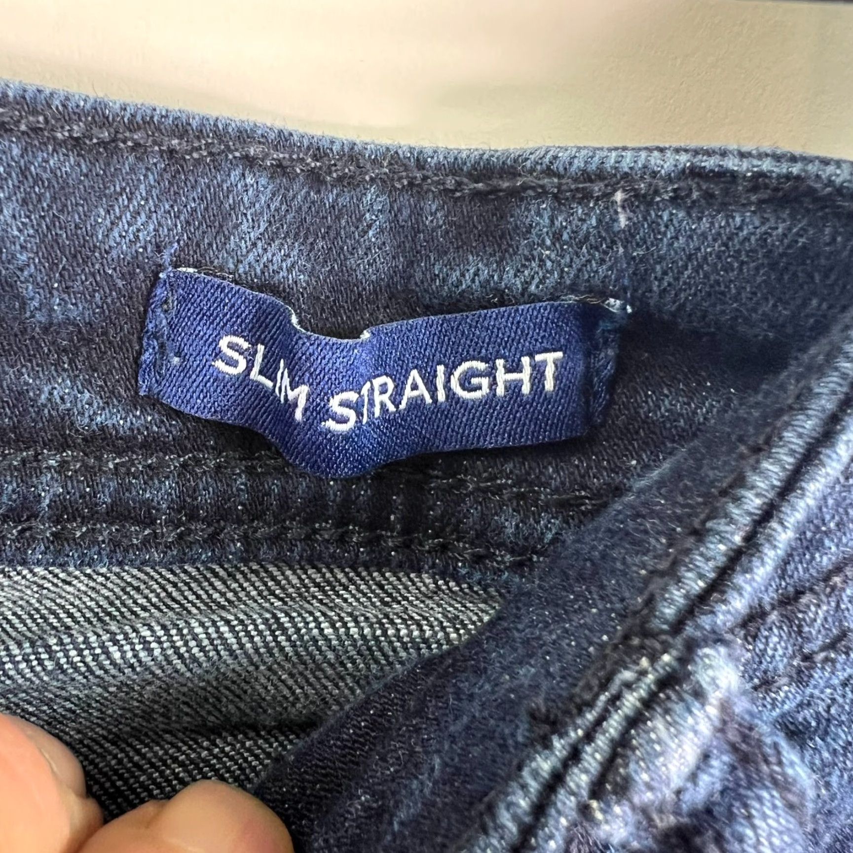 Chaps VINTAGE Chaps Jeans Slim Straight Denim Mens 34 Dark Blue 34x30 90s Logo, 5-Pocket, Mid Rise, Regular Size Mens Size US 34 / EU 50 - 5 Thumbnail