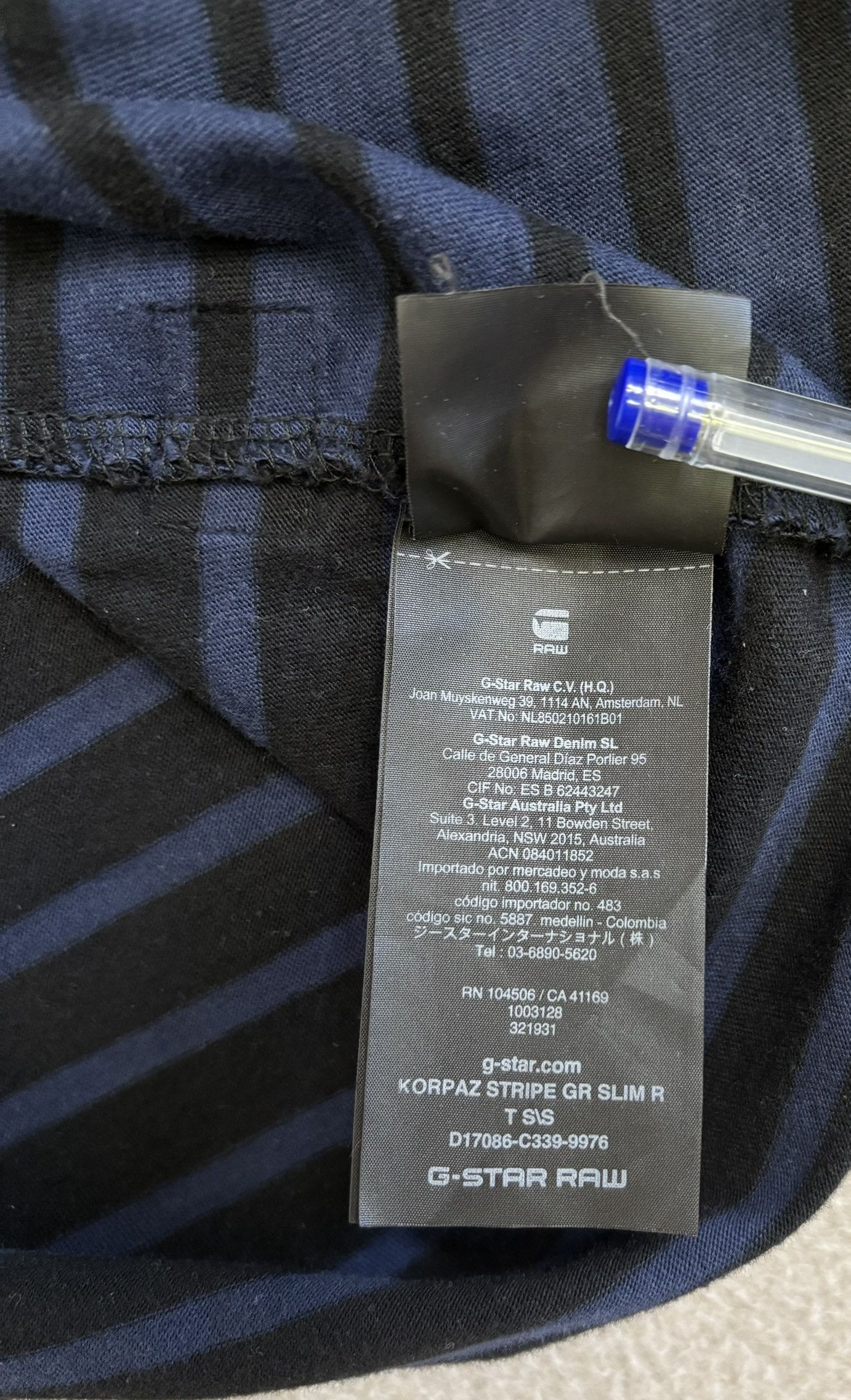 G-Star G Star Raw Stripes T-shirt Size L Size US L / EU 52-54 / 3 - 13 Thumbnail