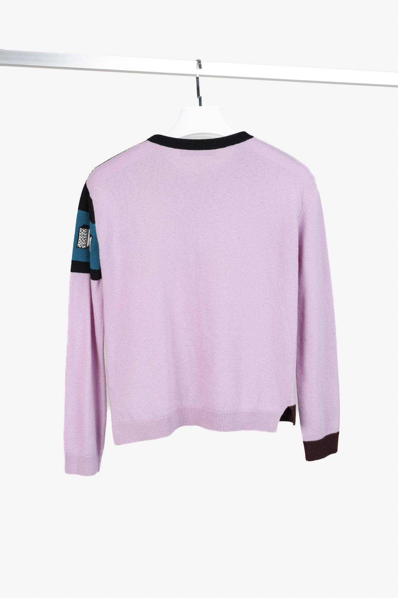 Valentino Valentino AW/17 Runway Cherry Blossom Colourblock Sweater Size XS / US 0-2 / IT 36-38 - 2 Thumbnail