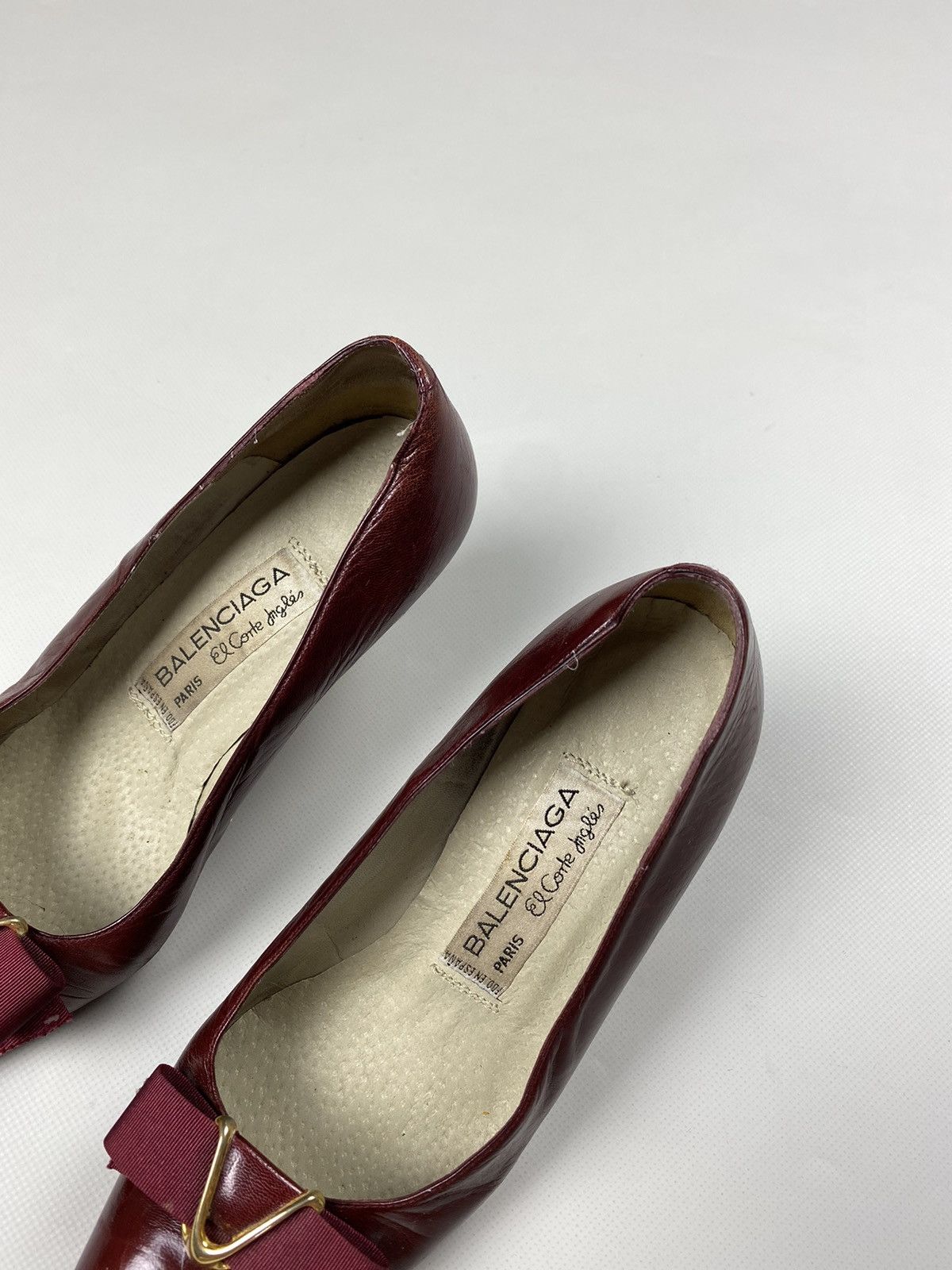 Balenciaga × Vintage Balenciaga vintage ladies leather heels size 38 Size US 8 / IT 38 - 4 Thumbnail