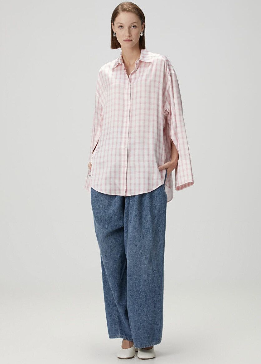 Loewe Loewe oversized embroidered checked silk shirt Size M / US 6-8 / IT 42-44 - 3 Thumbnail