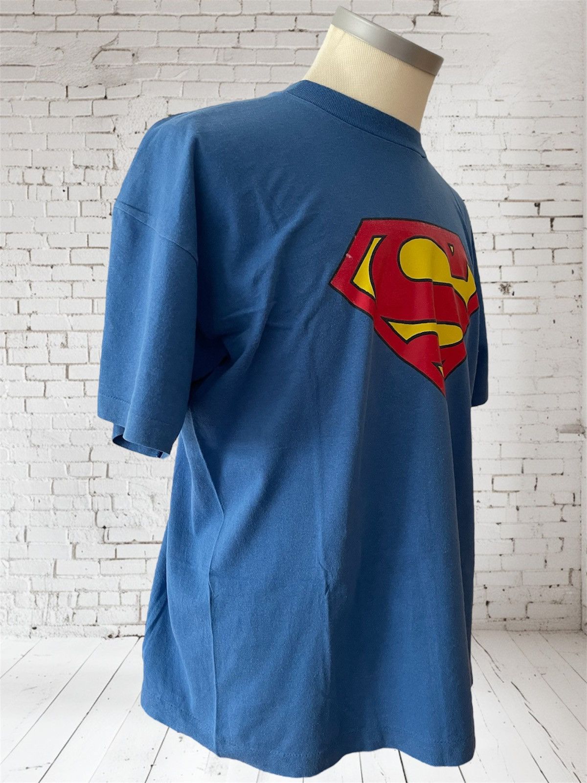Vintage Vintage Superman T-Shirt, single stitched Size US XL / EU 56 / 4 - 4 Thumbnail