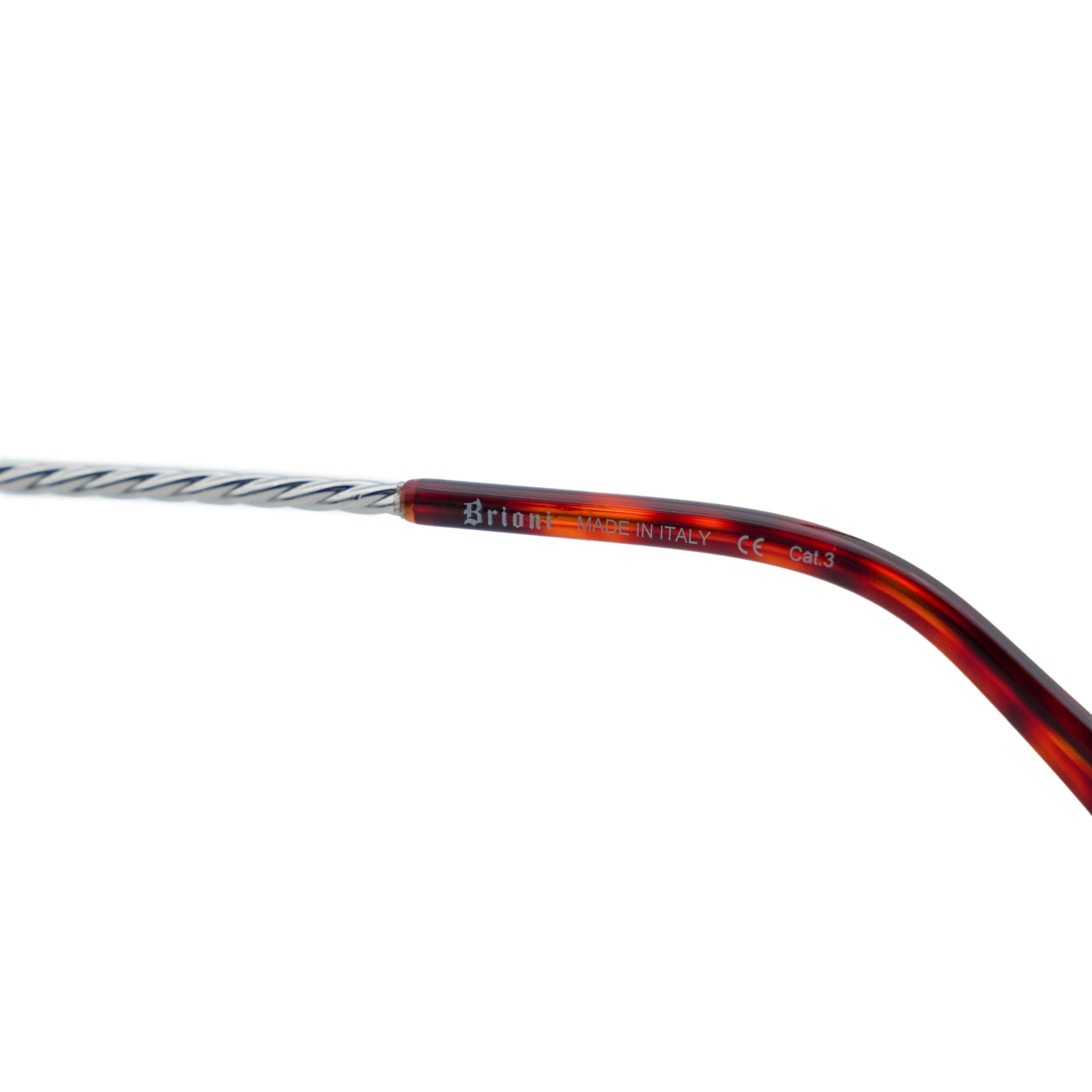 Brioni Vintage Brioni BR0026 Silver Twisted Rimless Logo Sunglasses Size ONE SIZE - 6 Thumbnail