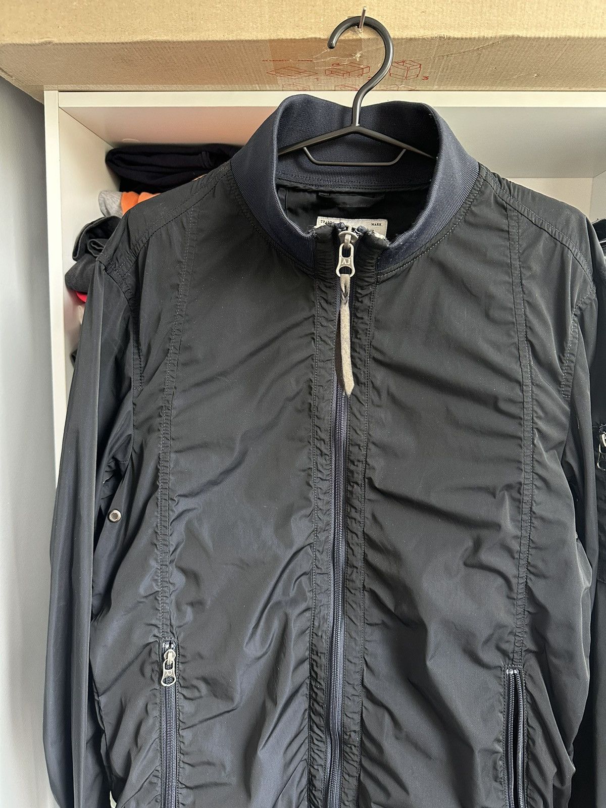 Armani 🔥VINTAGE ARMANI JEANS NYLON BOMBER JACKET🔥 Size US L / EU 52-54 / 3 - 2 Thumbnail