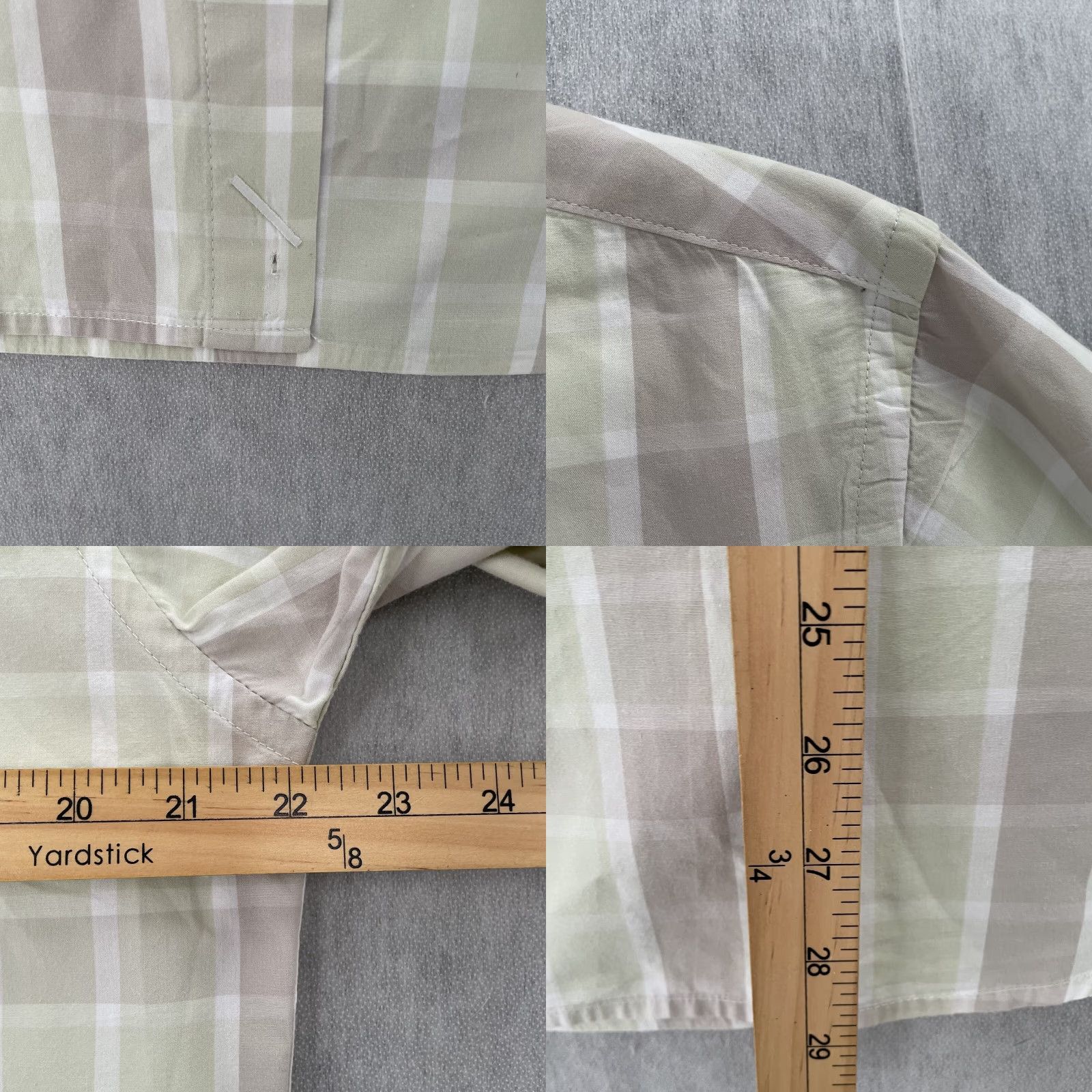 Saturdays NYC VINTAGE Saturdays NYC Plaid Button-Up Shirt Adult XL Green Long Sleeve Casual Mens Size US XL / EU 56 / 4 - 8 Thumbnail