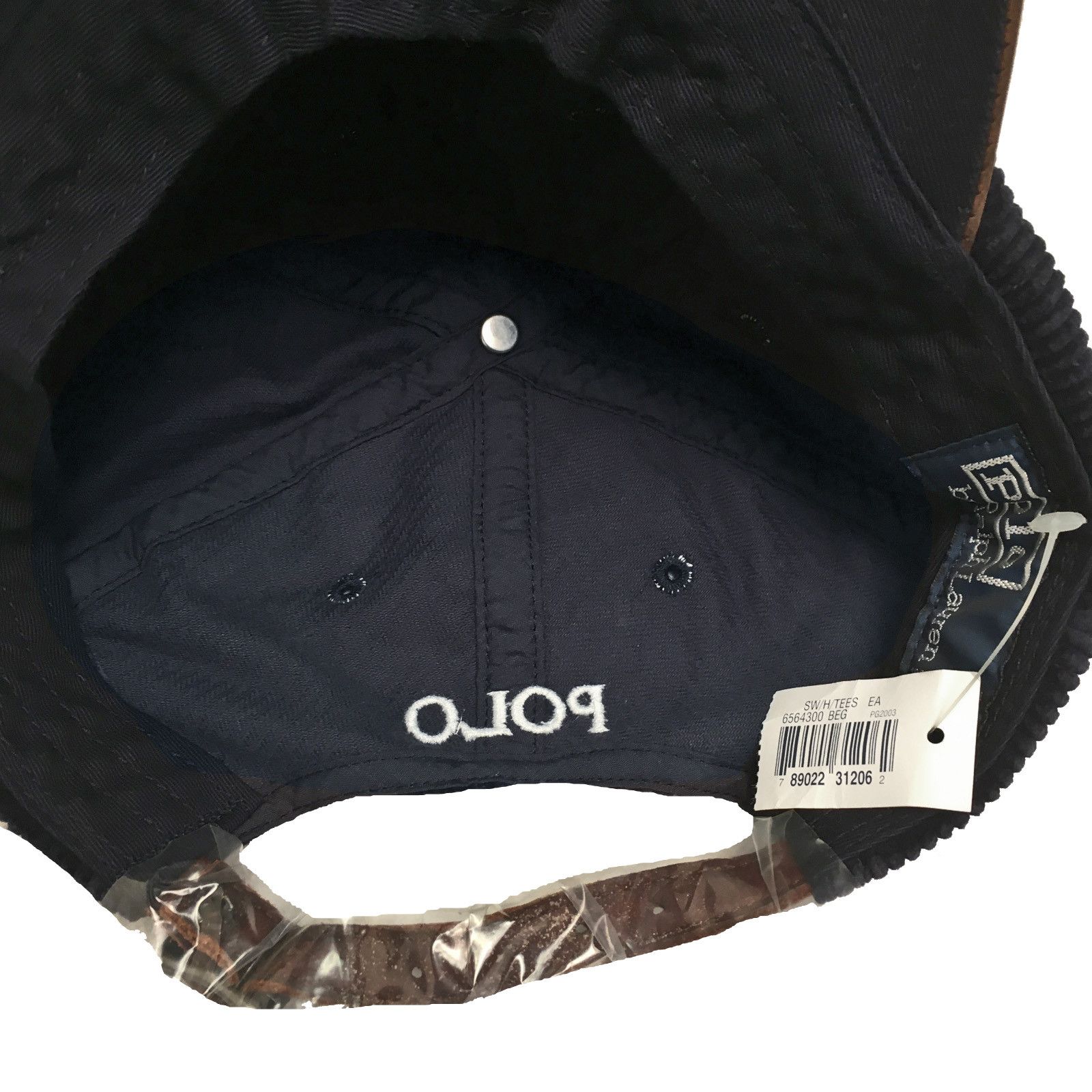 Polo Ralph Lauren NEW Vintage Polo Ralph Lauren Baseball Hat Corduroy Leather Size ONE SIZE - 3 Thumbnail