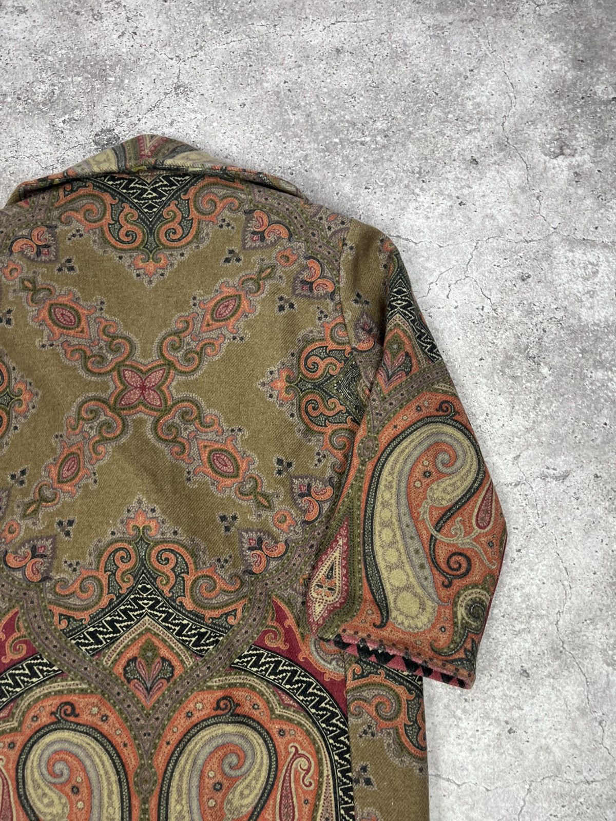 Etro Etro Paisley Print Wool Coat Multicolor Women’s Size S / US 4 / IT 40 - 15 Thumbnail