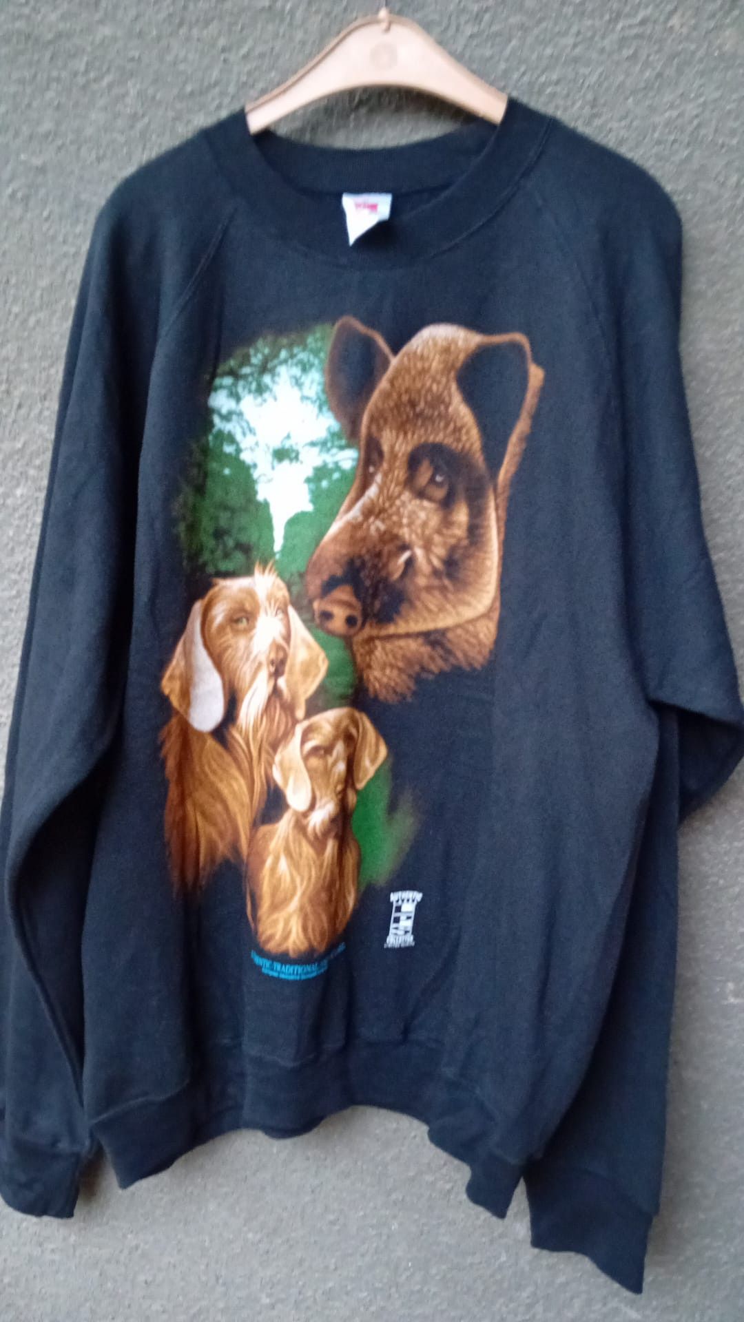 Hanes × Vintage Hunting Dogs Boar Vintage Hanes SWAG sweatshirt sz XL Size US XL / EU 56 / 4 - 2 Thumbnail