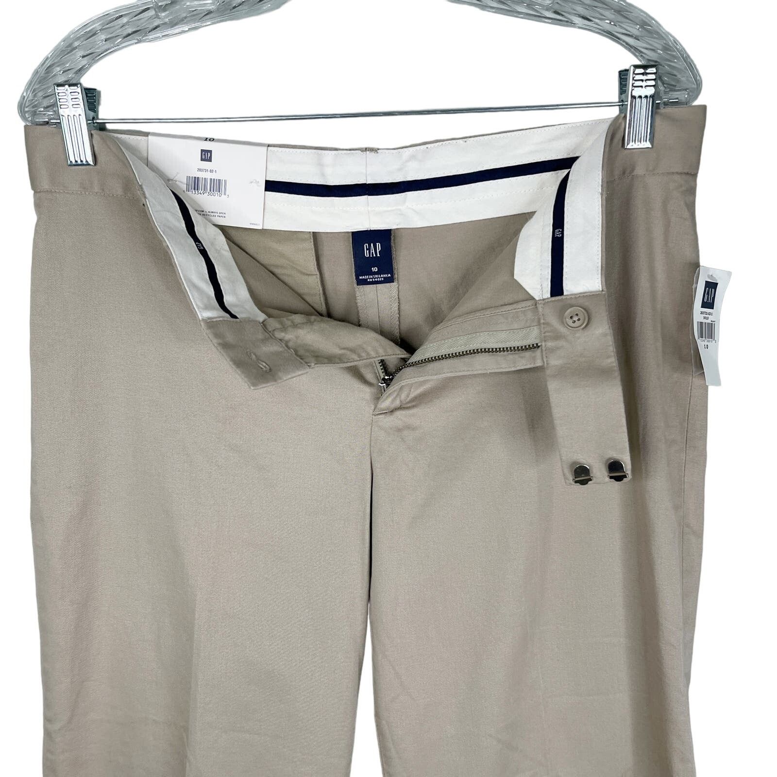 Gap Gap Capris Khaki 10 Modern Fit Cropped Cuffed Stretch New Size 32" / US 10 / IT 46 - 6 Thumbnail