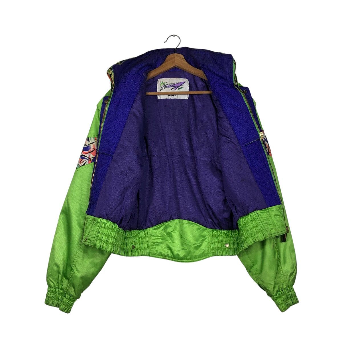 Japanese Brand 📌Cropped Bomber Jacket Ski Wear Killy Multi Color Size US L / EU 52-54 / 3 - 14 Thumbnail