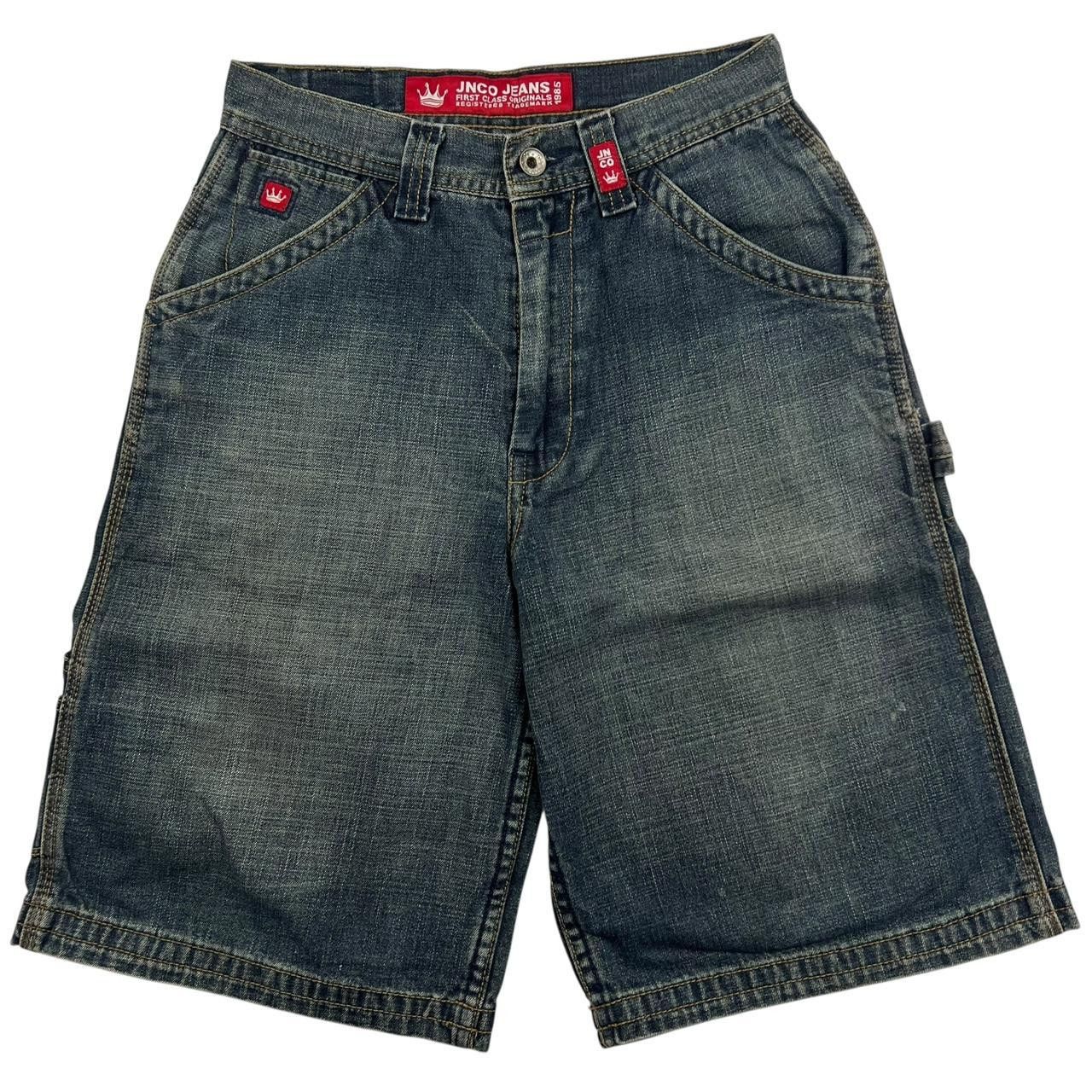 JNCO Vintage Jnco Embroidered Crown Denim Shorts / Jorts Waist 27 Size US 27 - 2 Thumbnail
