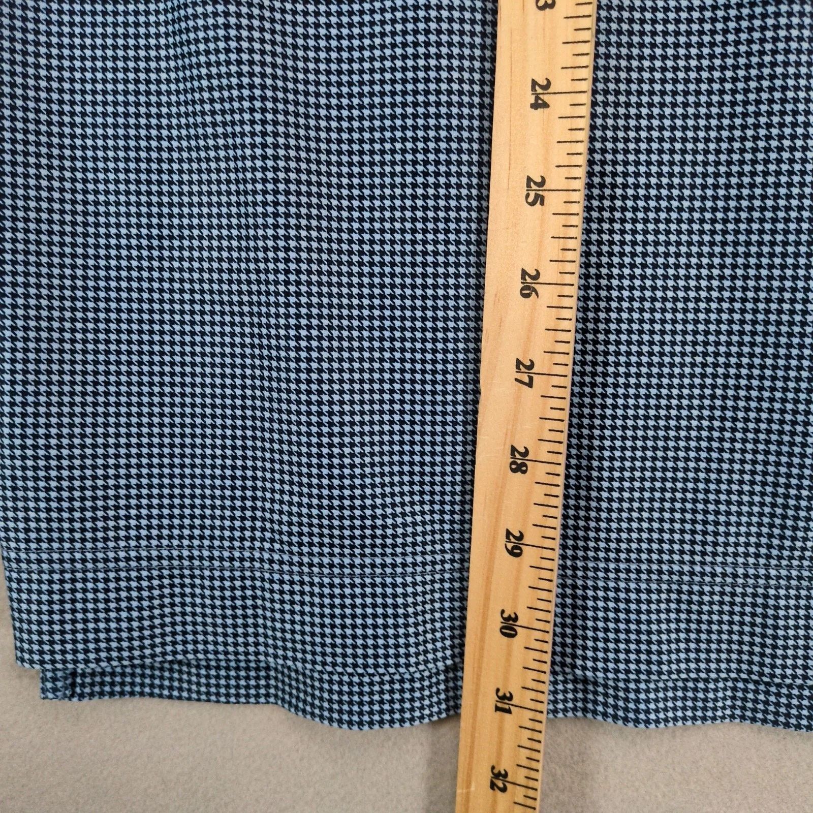 Footjoy FootJoy Blue Houndstooth Polo Shirt Mens L Short Sleeve Golf Size US L / EU 52-54 / 3 - 6 Thumbnail
