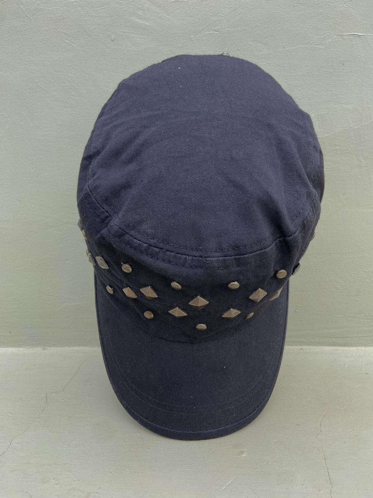 If Six Was Nine 2000s punk ifsix studded button patrol hat Size ONE SIZE - 5 Thumbnail