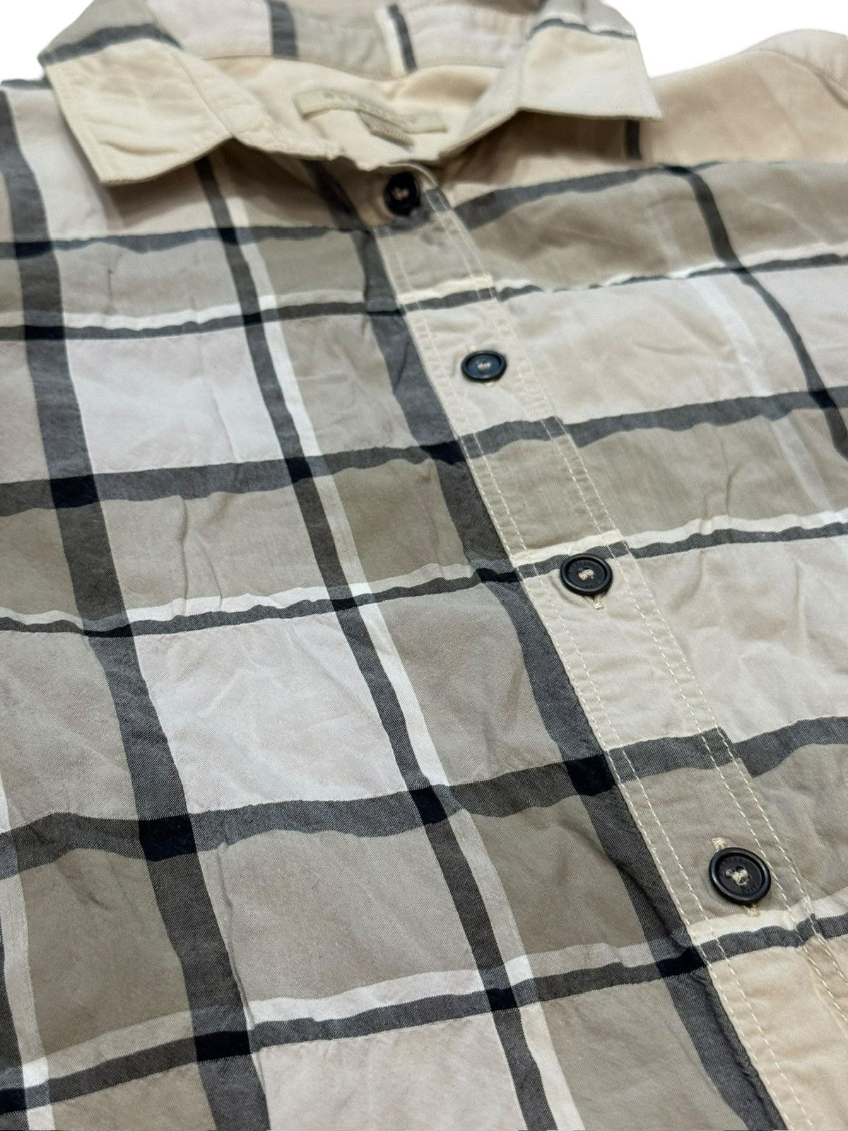 Burberry Burberry Brit Checked Long Sleeve Button Front Shirt Small Size US S / EU 44-46 / 1 - 9 Thumbnail