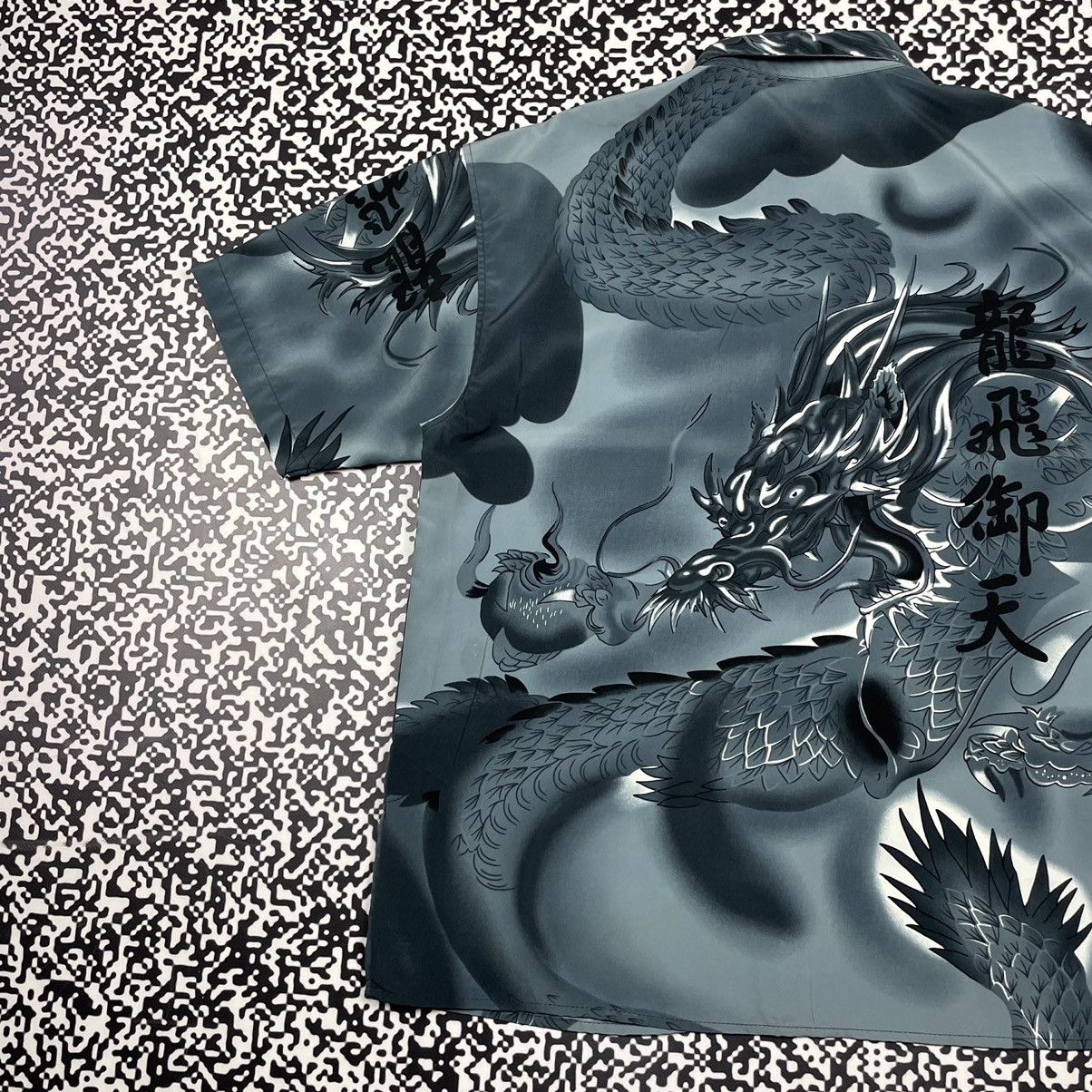 Anime Vintage 90s JAPANESE Dragon Art All Over Shirt Anima Style Size US L / EU 52-54 / 3 - 11 Thumbnail